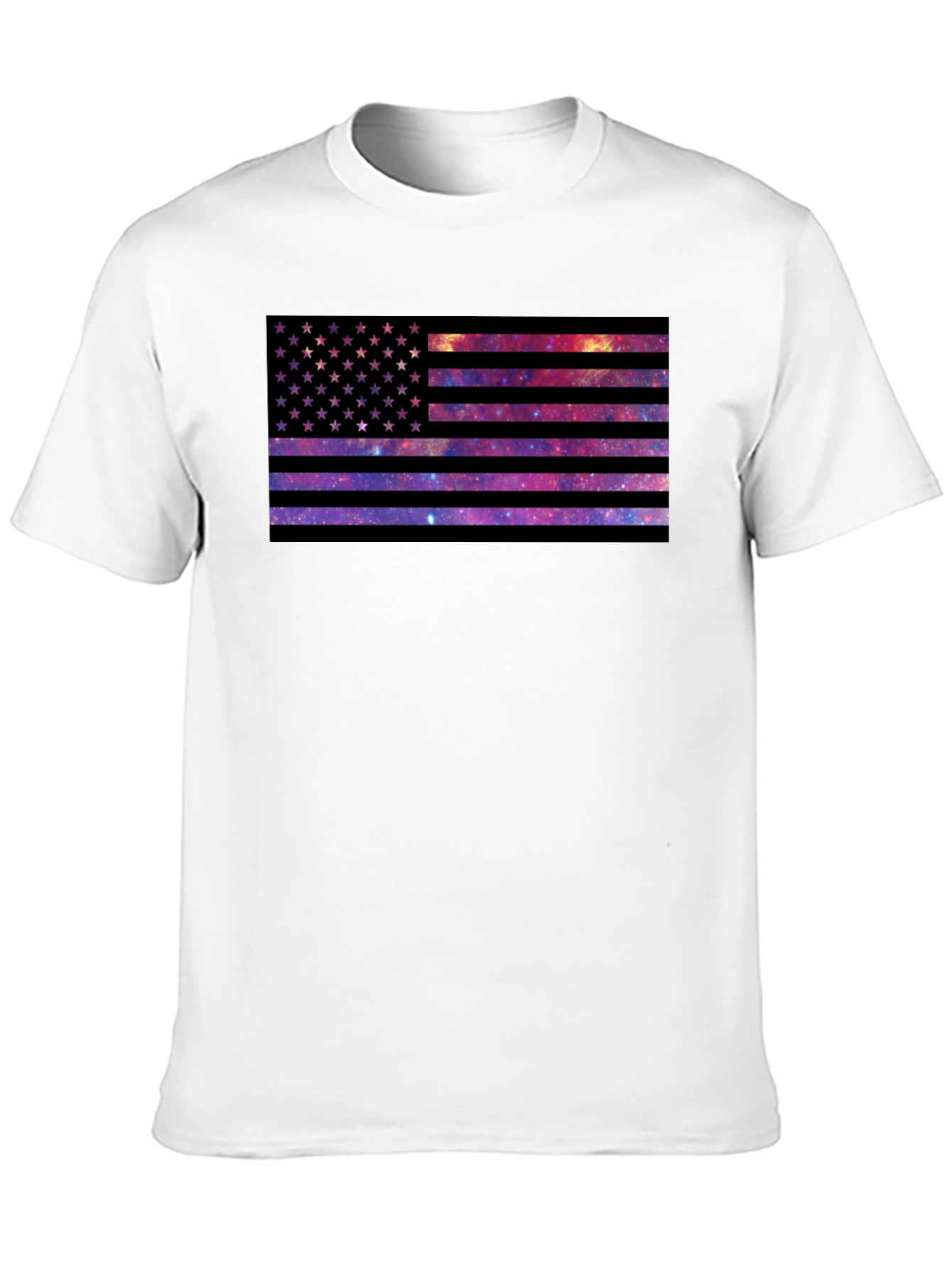 Galaxy American Flag Graphic Tee
