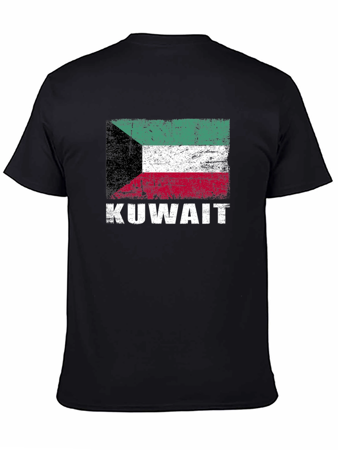 Kuwait Flag T-Shirt - Distressed Look
