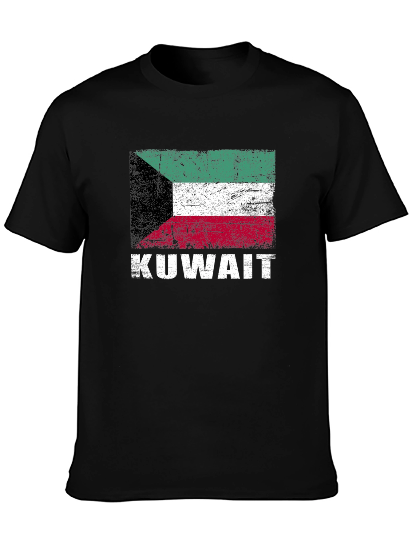 Kuwait Flag T-Shirt - Distressed Look