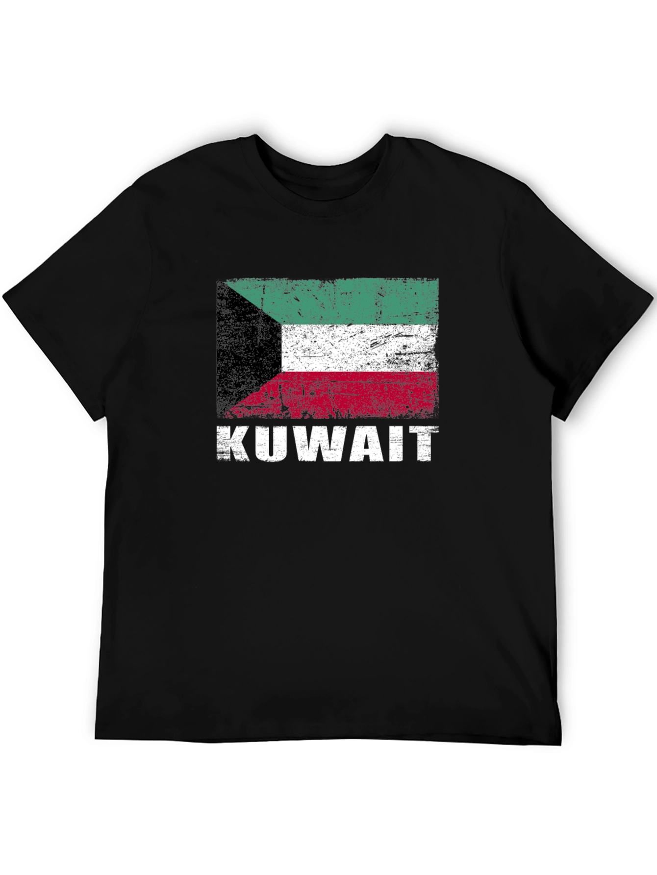 Kuwait Flag T-Shirt - Distressed Look