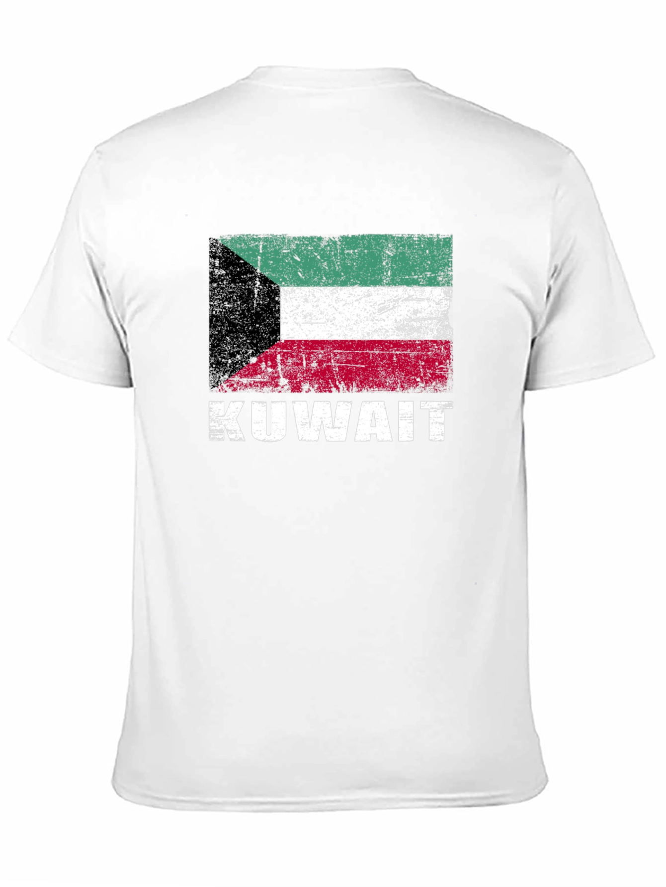 Kuwait Flag T-Shirt - Distressed Look