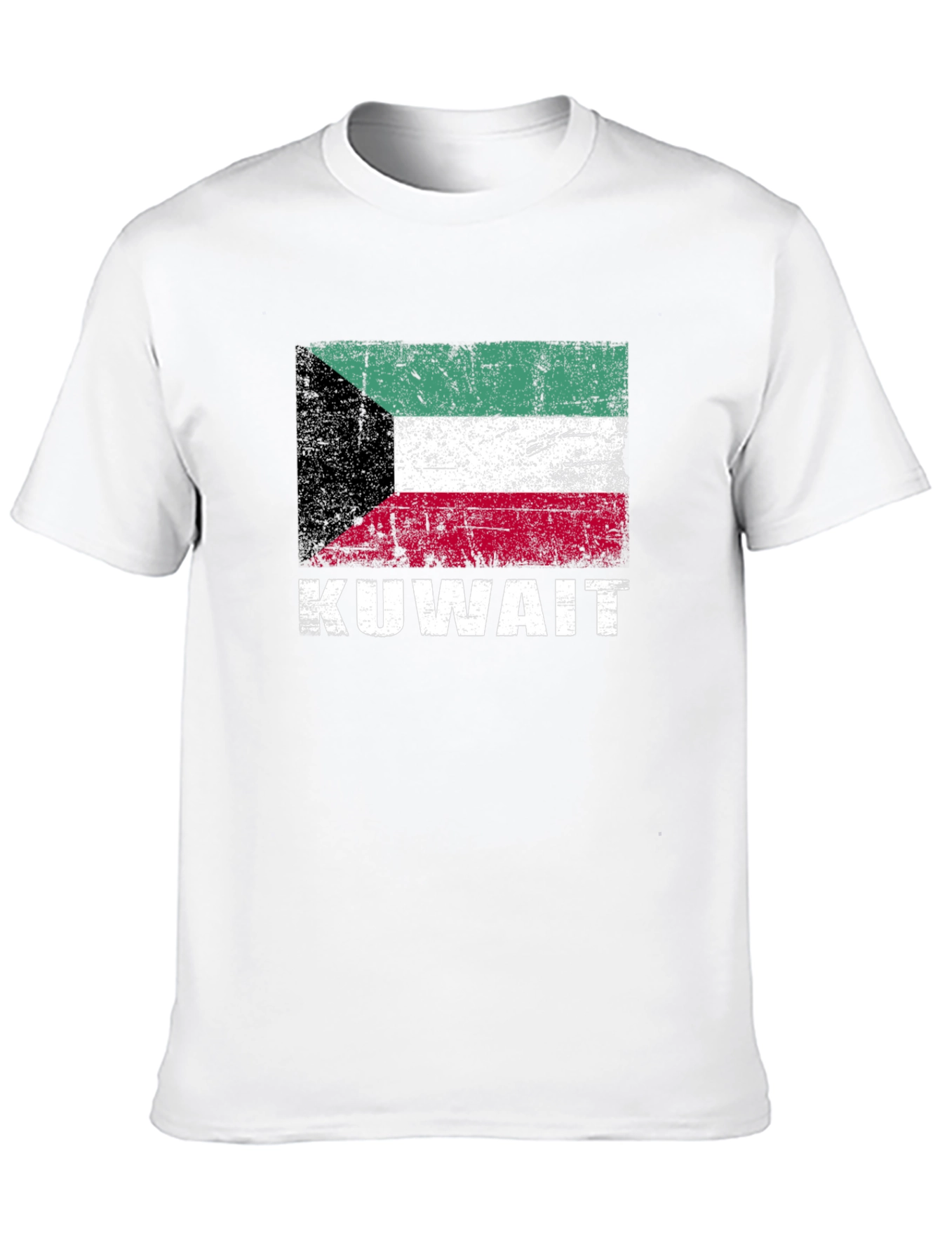 Kuwait Flag T-Shirt - Distressed Look