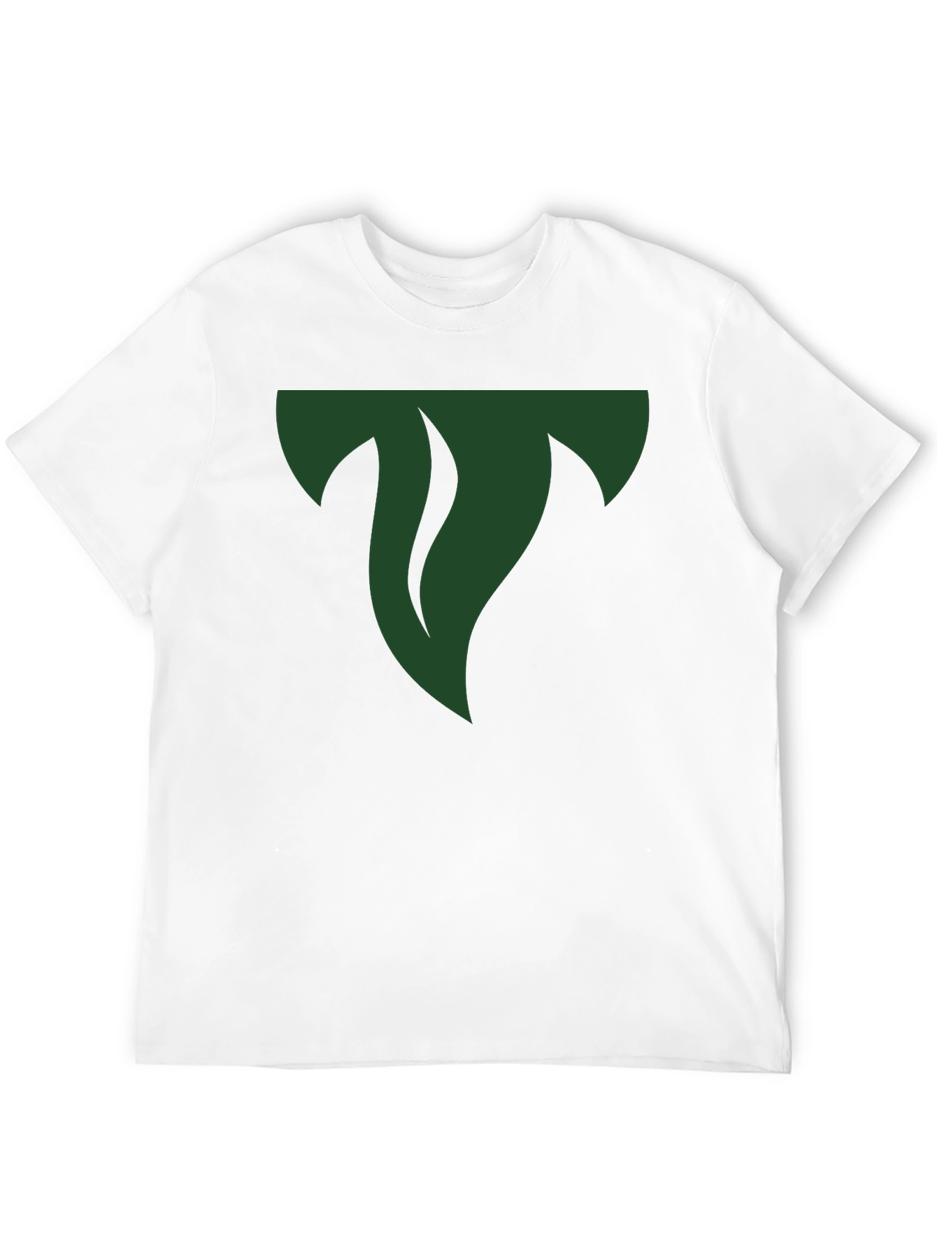 Mens Black Tee with Abstract Green Logo
