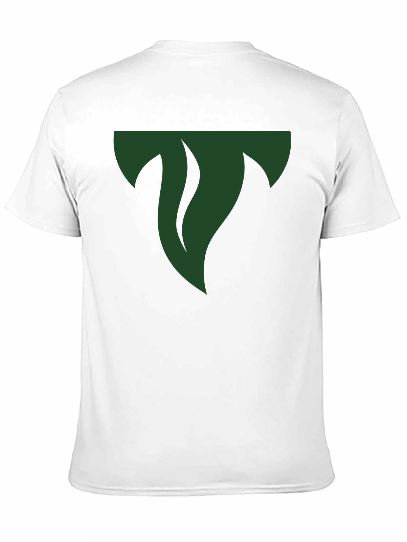 Mens Black Tee with Abstract Green Logo