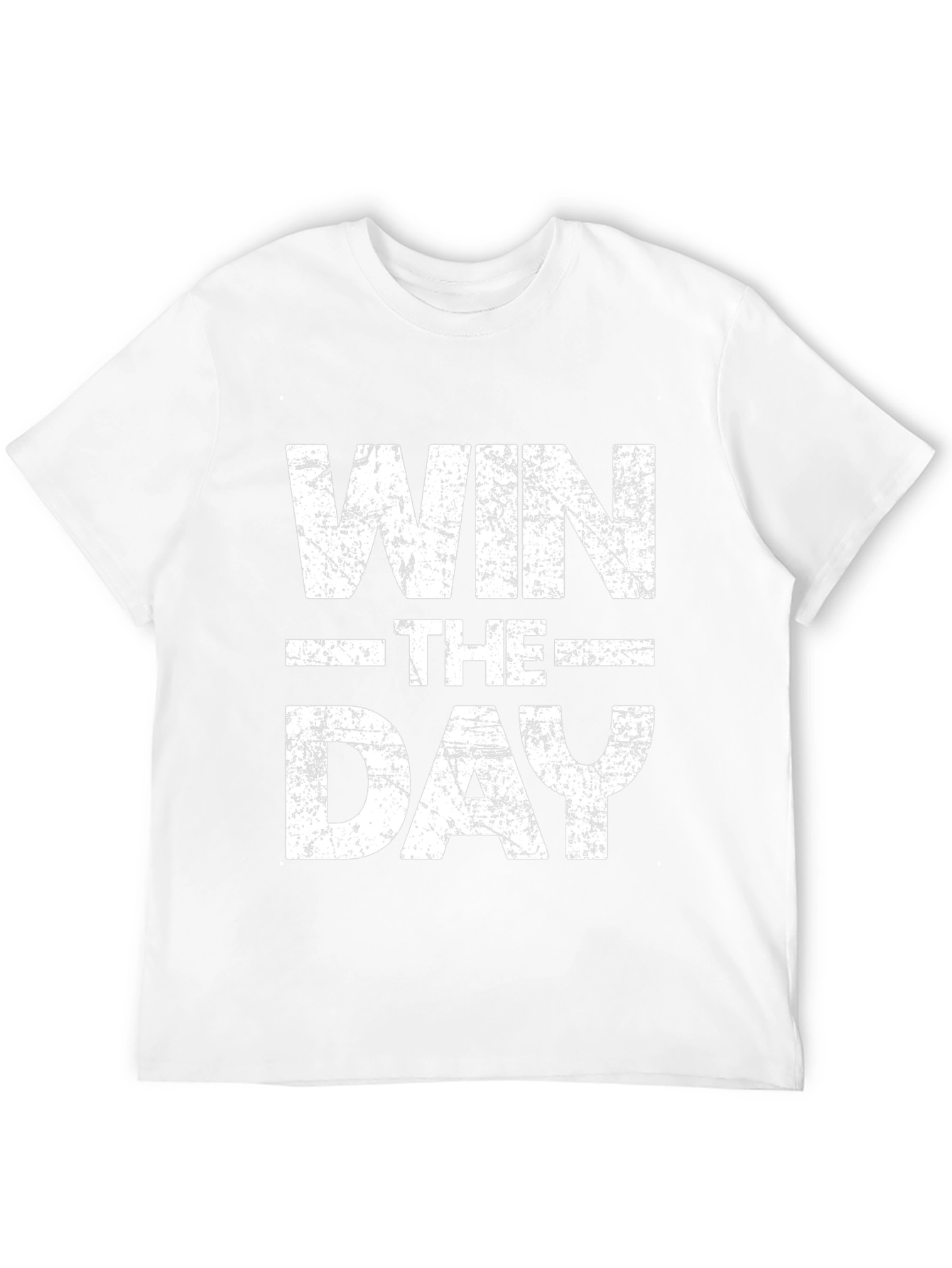 Win The Day Graphic Tee - Motivational Black T-Shirt