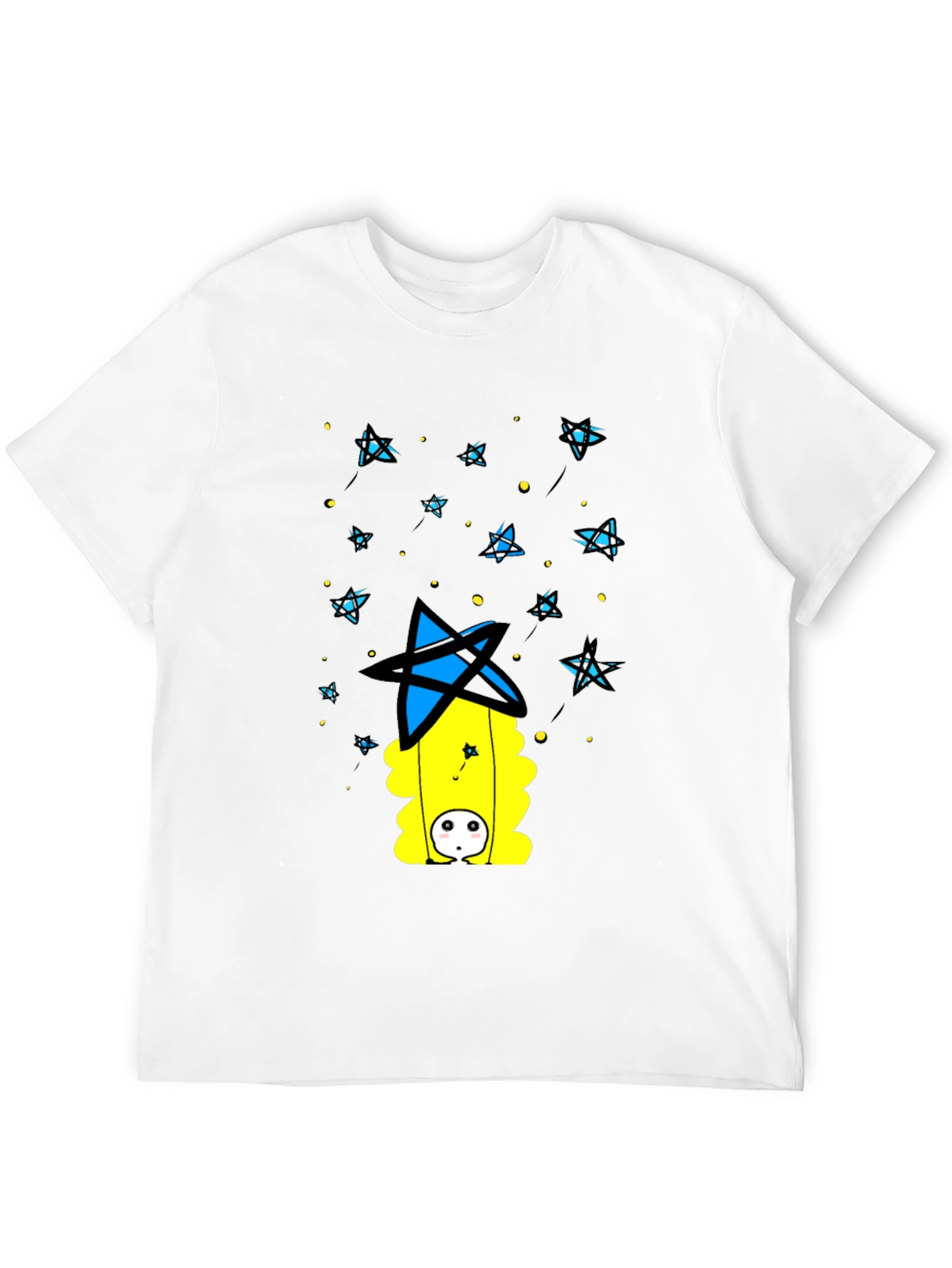 Unique Graphic Print Black T-Shirt