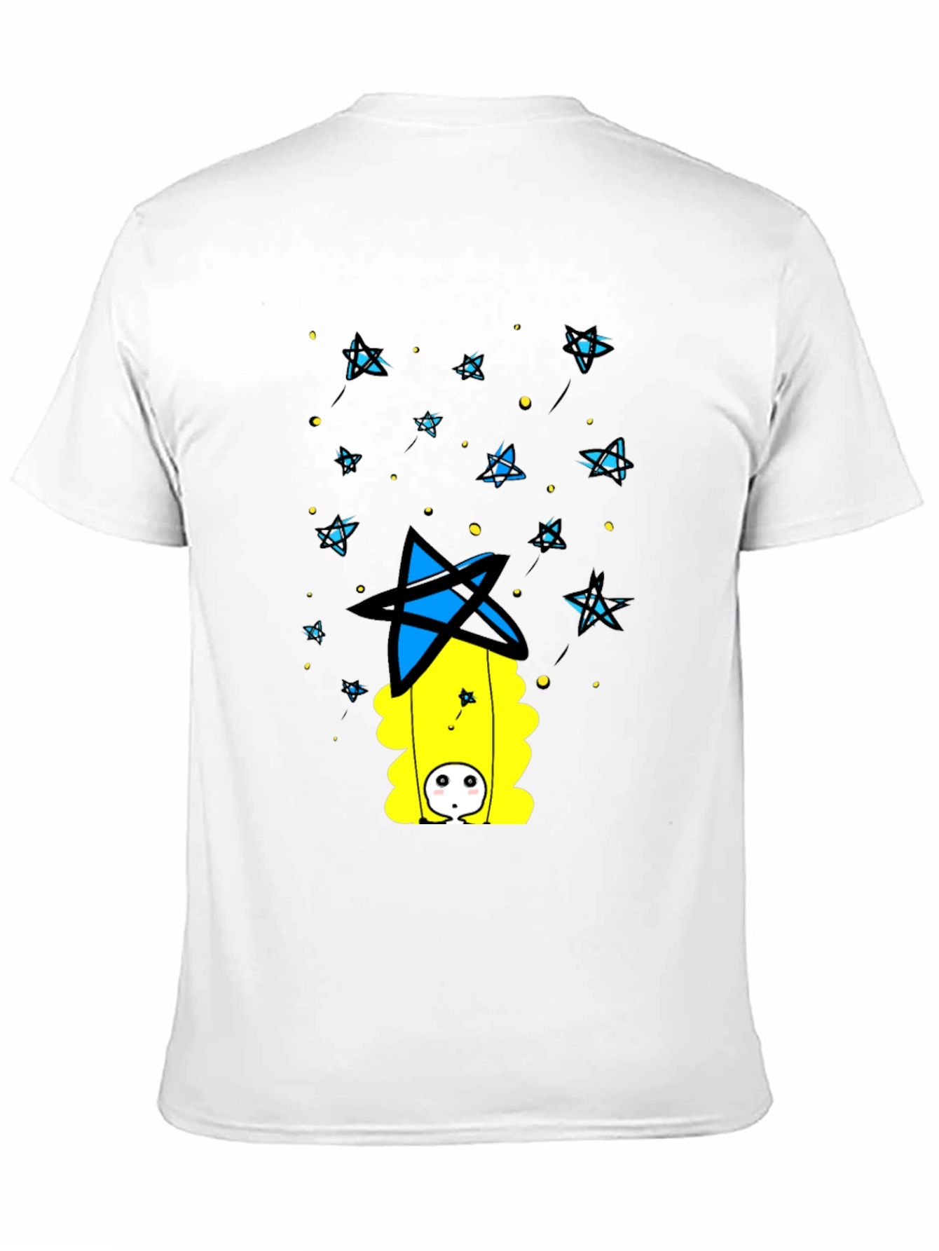 Unique Graphic Print Black T-Shirt