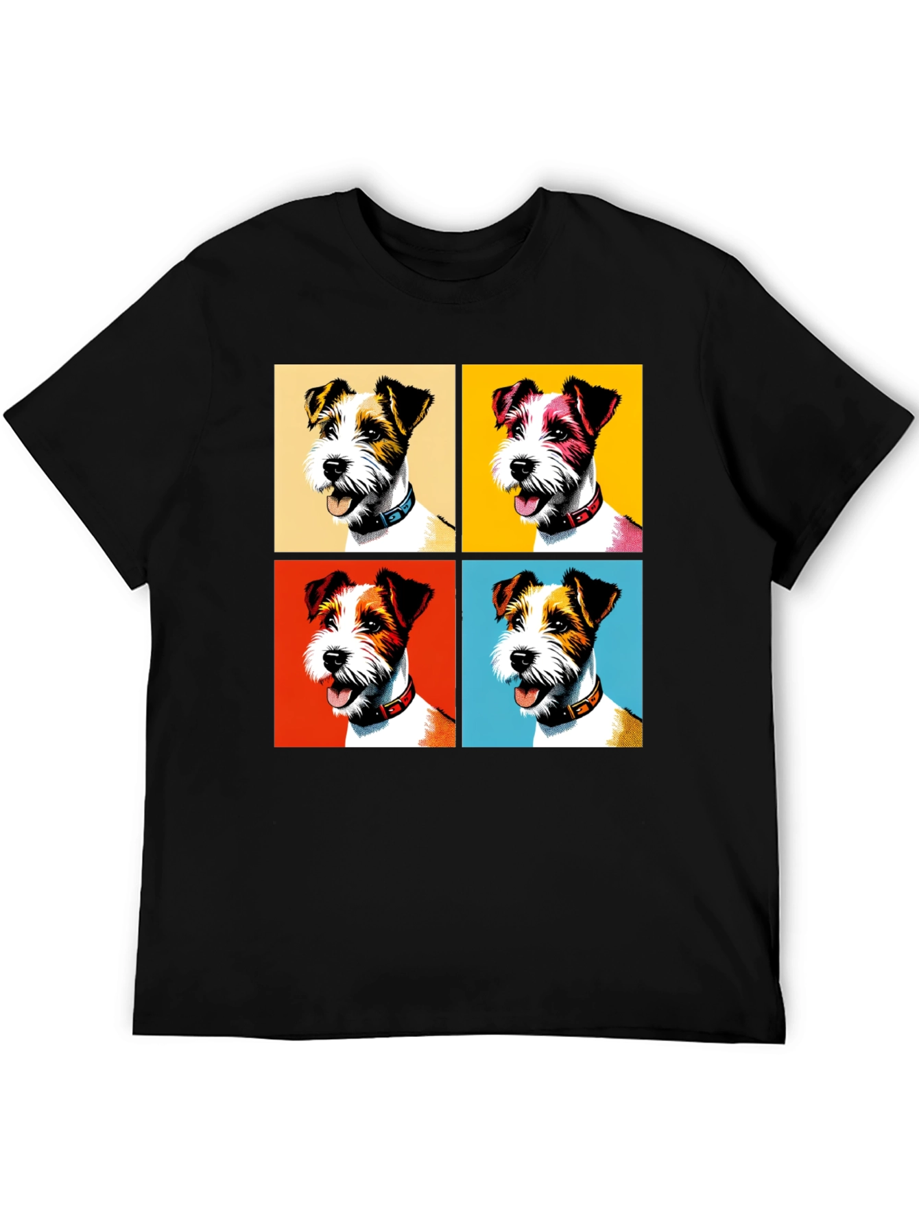 Pop Art Dog T-Shirt - Stylish Canine Design
