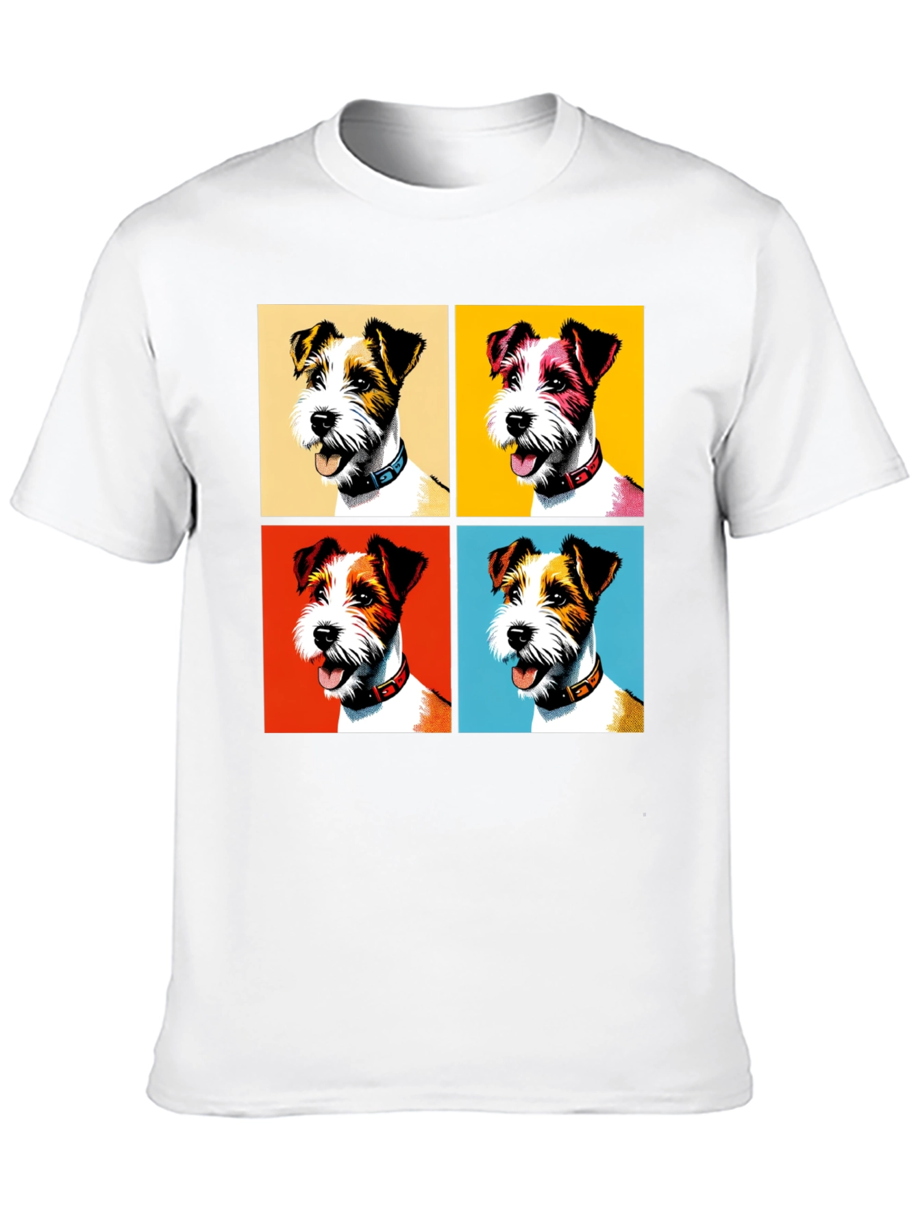 Pop Art Dog T-Shirt - Stylish Canine Design