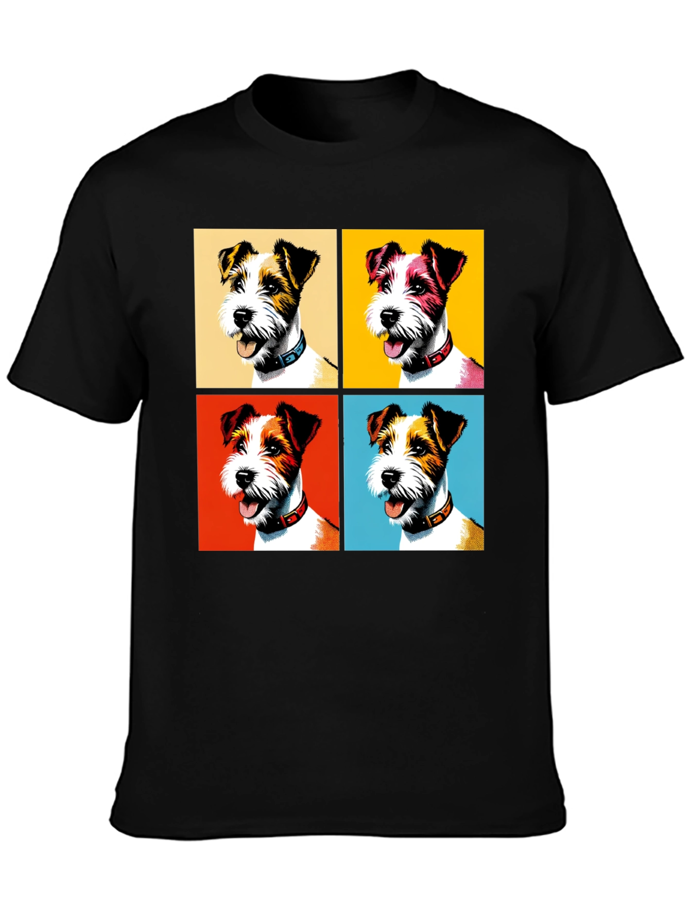 Pop Art Dog T-Shirt - Stylish Canine Design