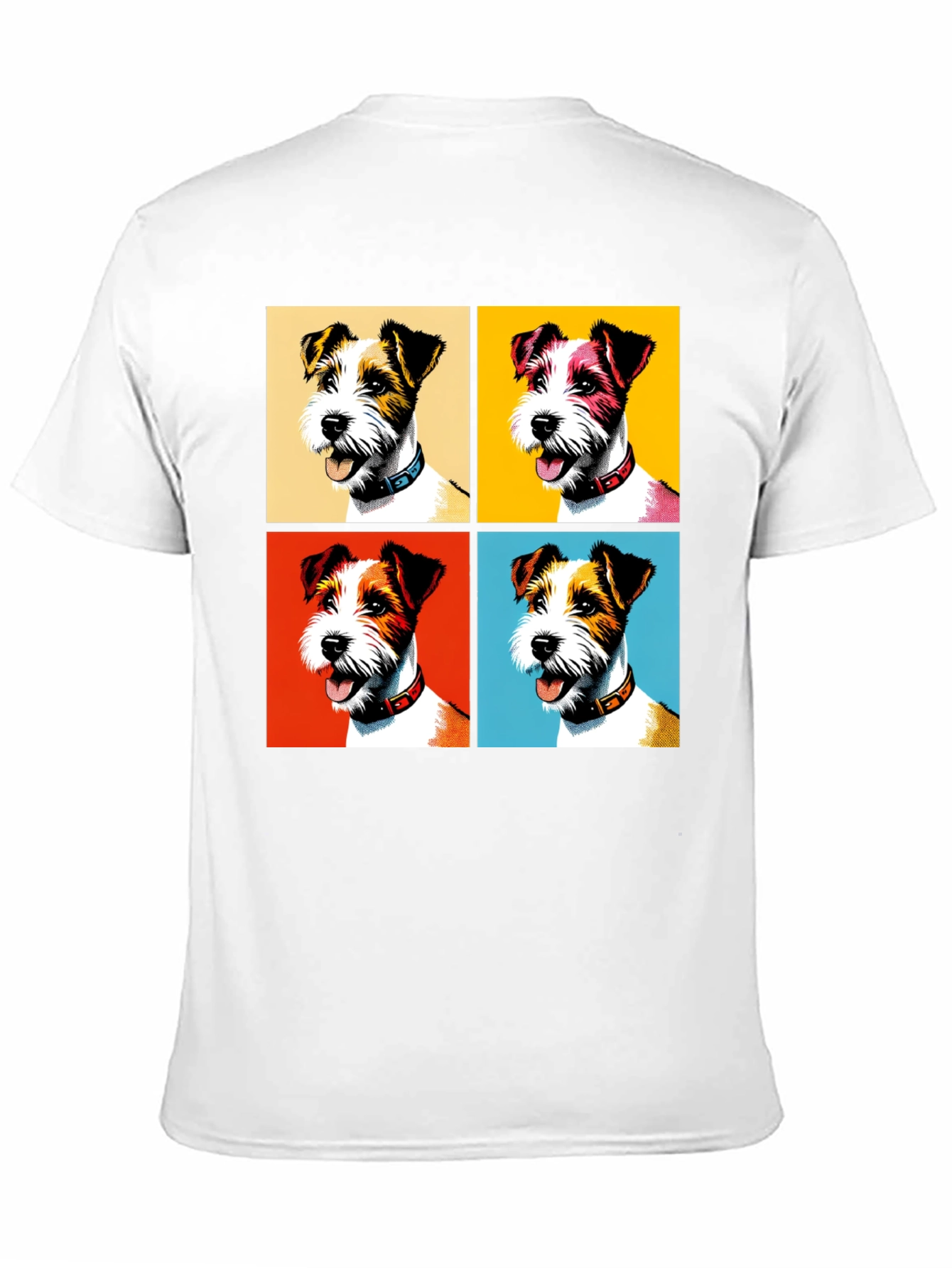 Pop Art Dog T-Shirt - Stylish Canine Design