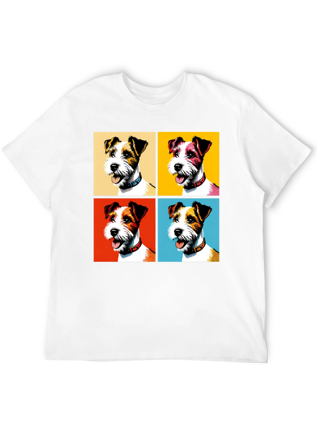 Pop Art Dog T-Shirt - Stylish Canine Design