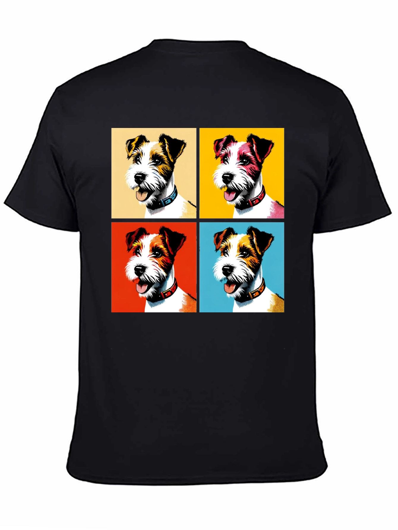 Pop Art Dog T-Shirt - Stylish Canine Design