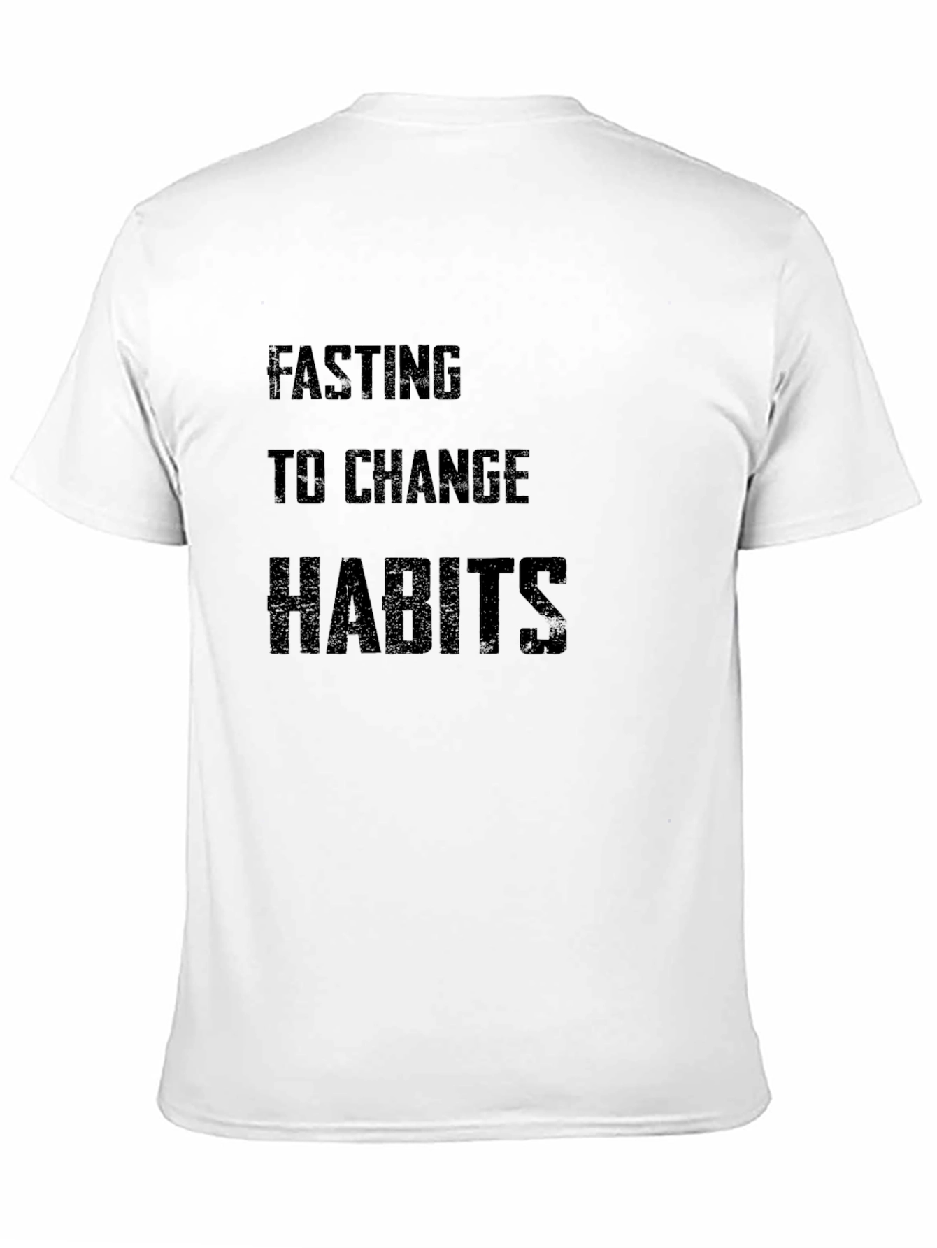 Fasting to Change Habits Graphic Tee - Black