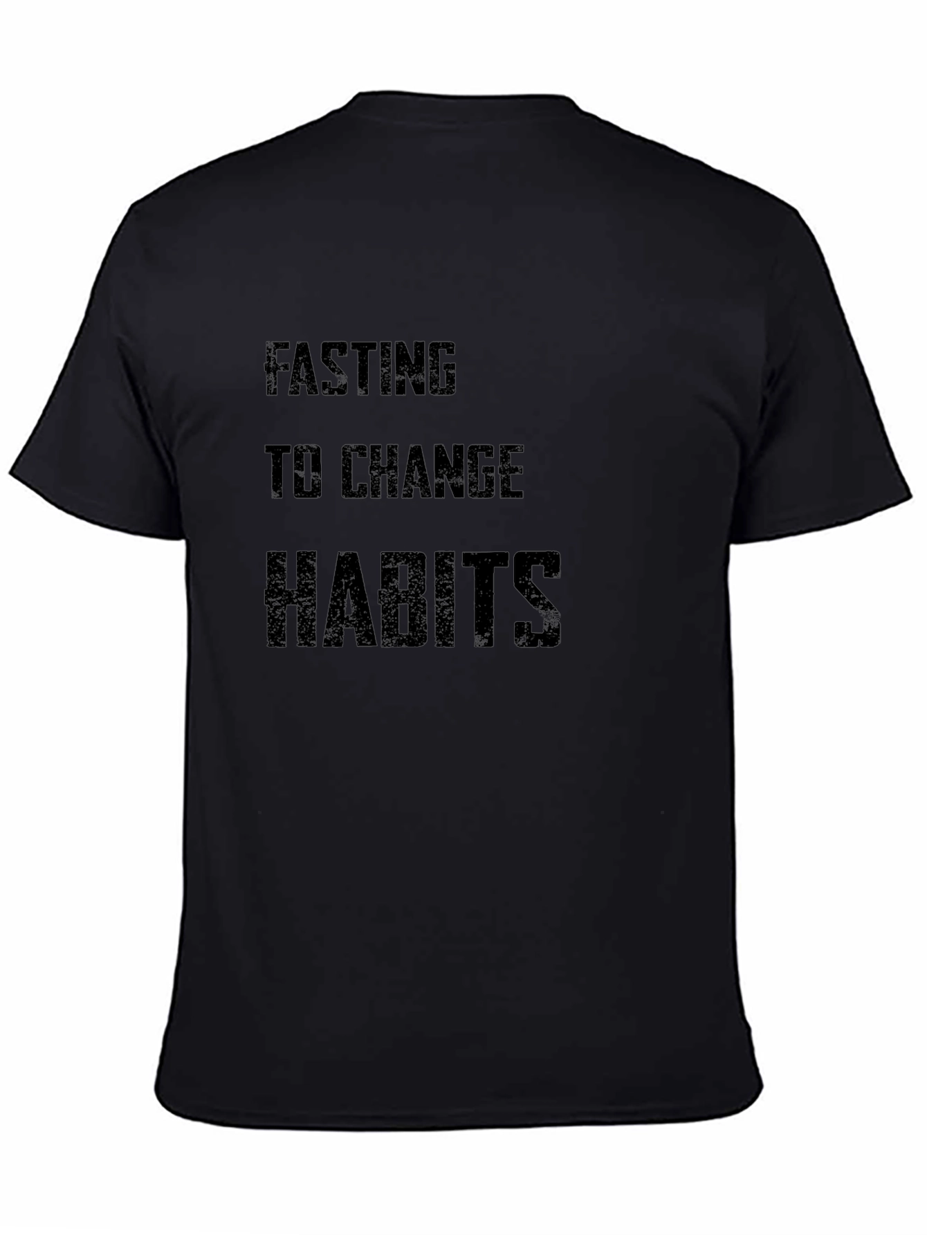 Fasting to Change Habits Graphic Tee - Black