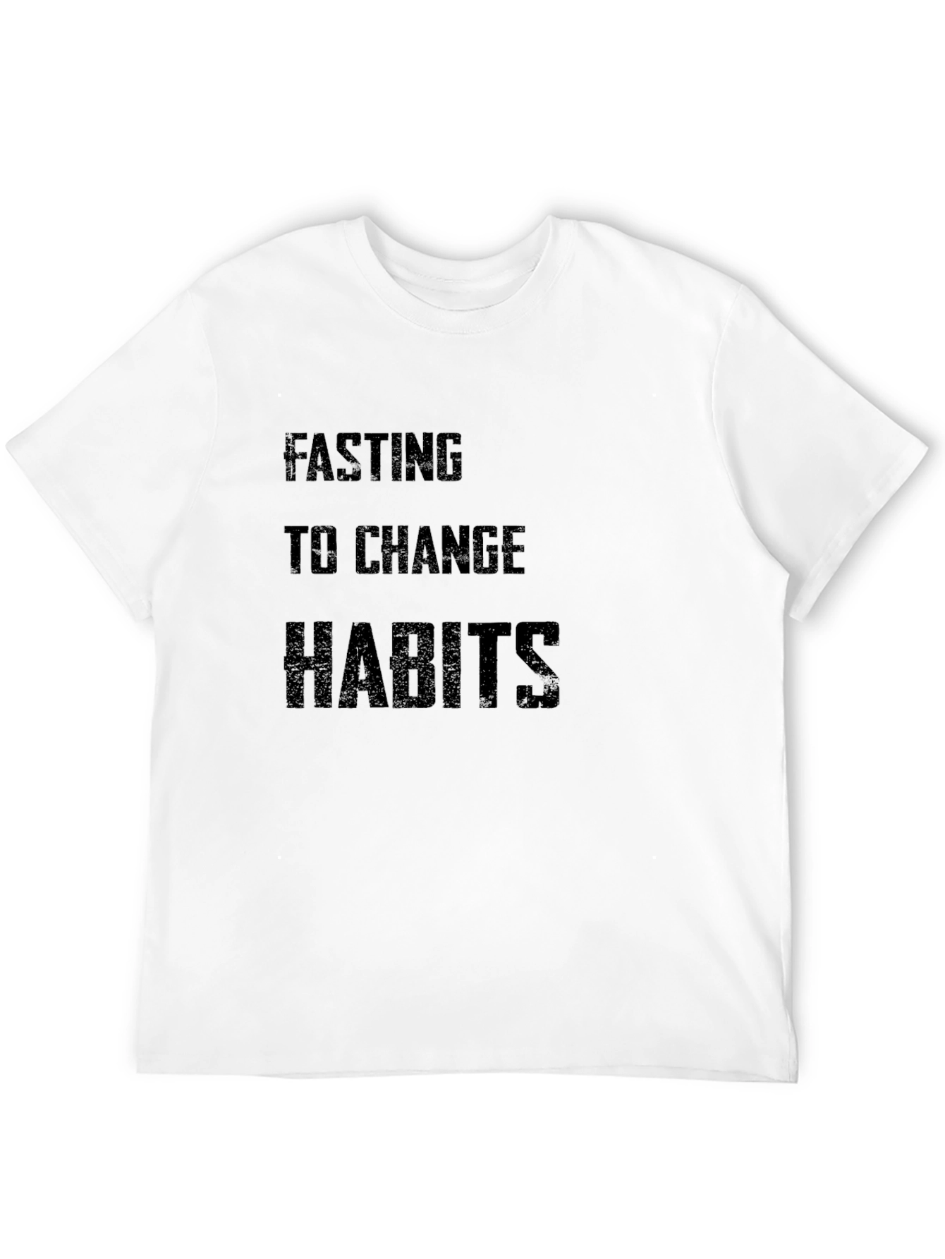 Fasting to Change Habits Graphic Tee - Black