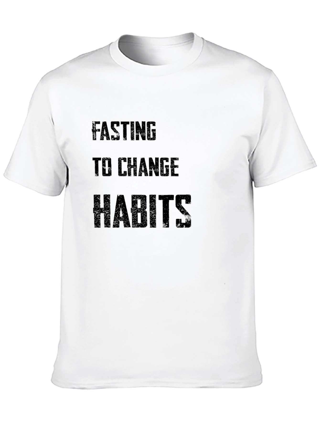 Fasting to Change Habits Graphic Tee - Black