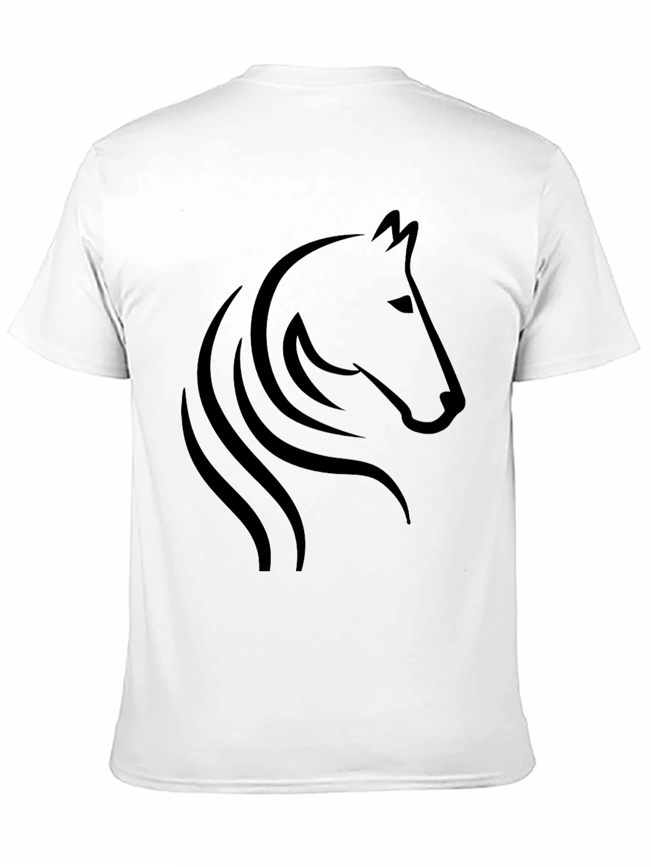 Black Horse Graphic T-Shirt - Stylish Mens Tee