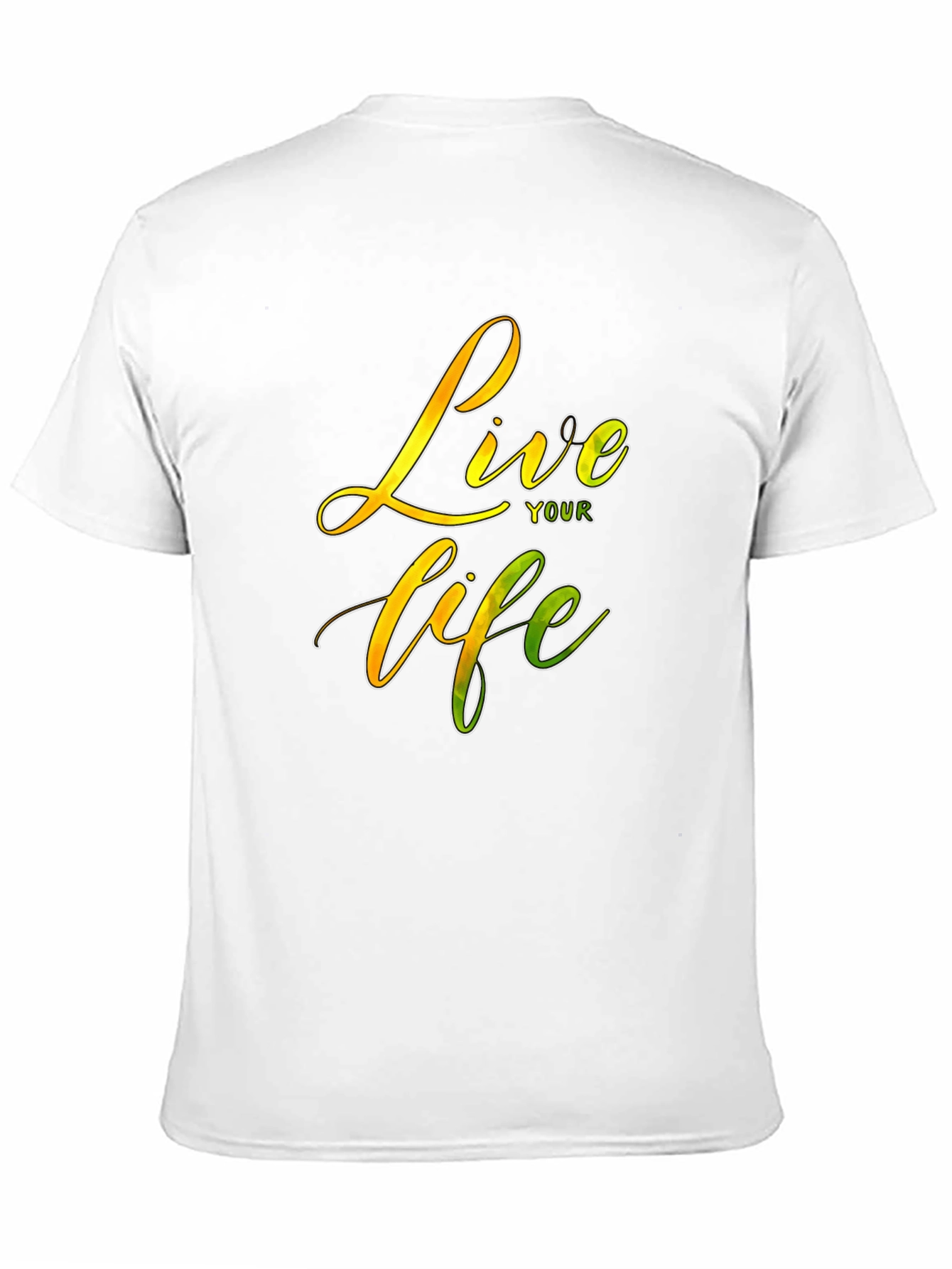 Live Your Life Graphic Tee - Black