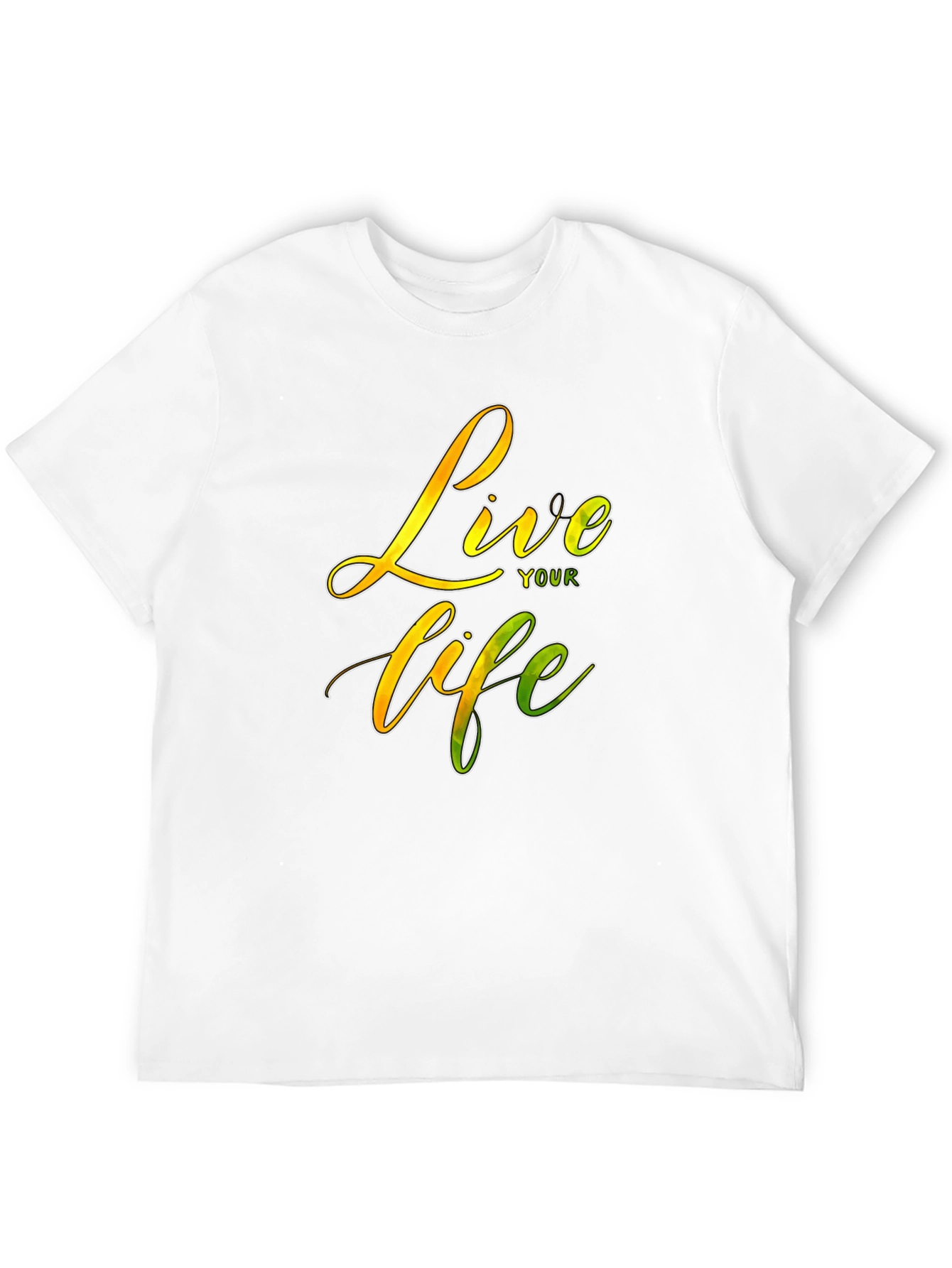 Live Your Life Graphic Tee - Black