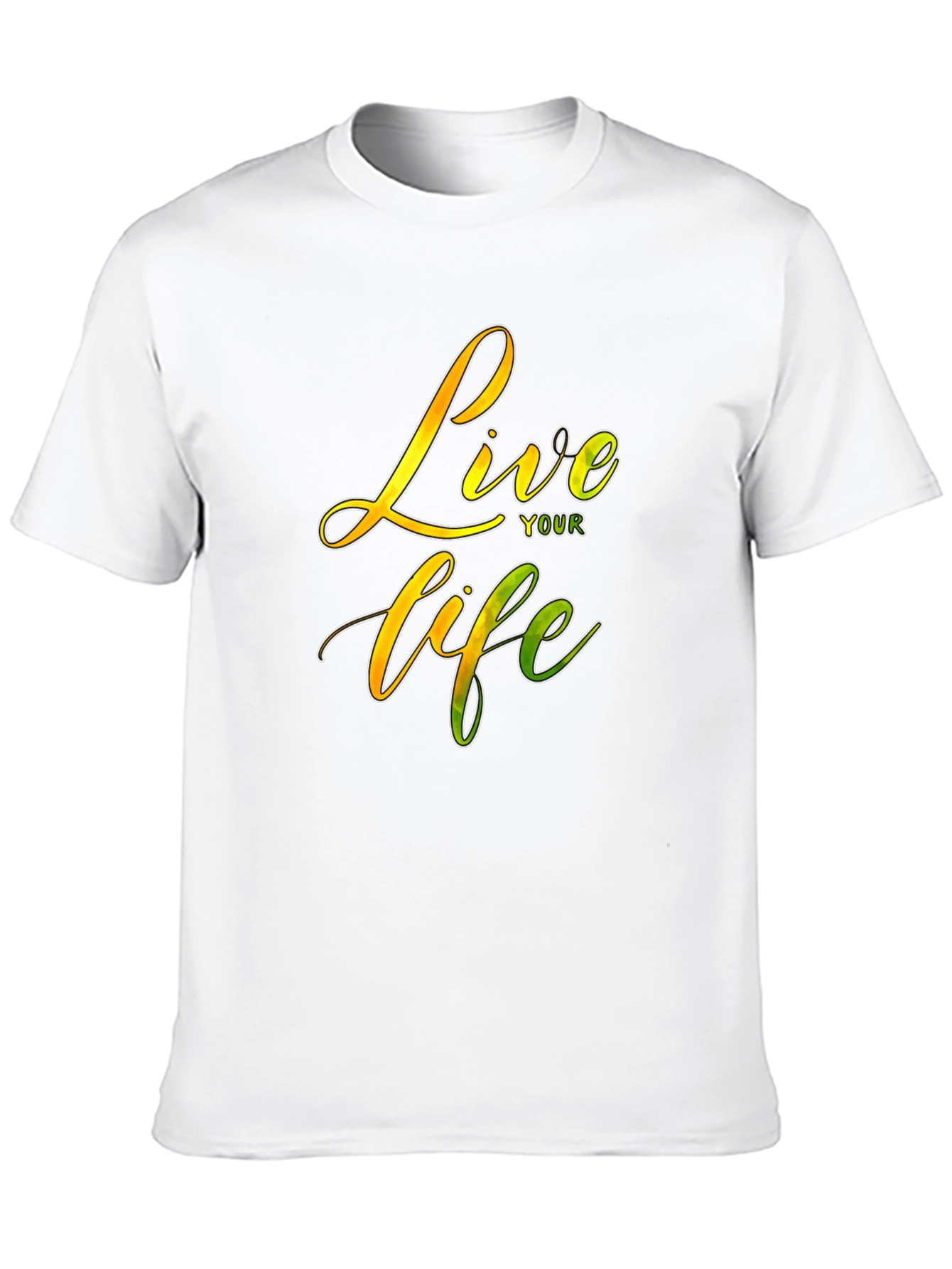 Live Your Life Graphic Tee - Black