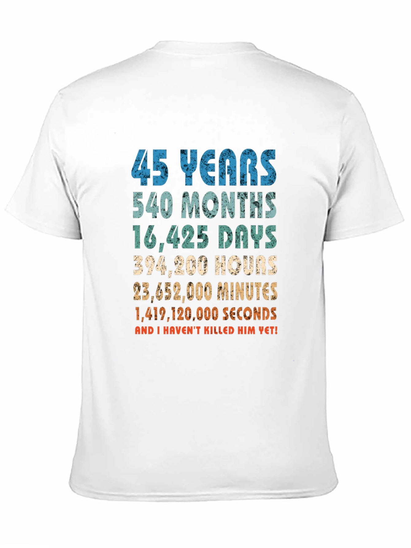 45 Years Anniversary T-Shirt Funny Birthday Gift
