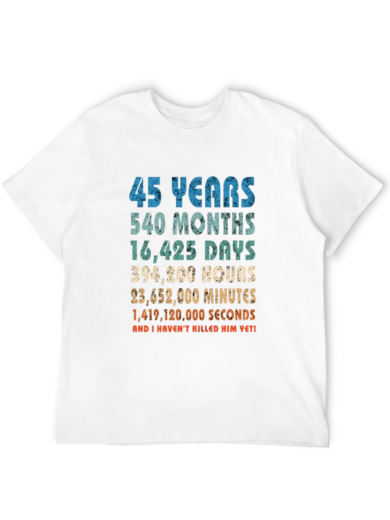 45 Years Anniversary T-Shirt Funny Birthday Gift