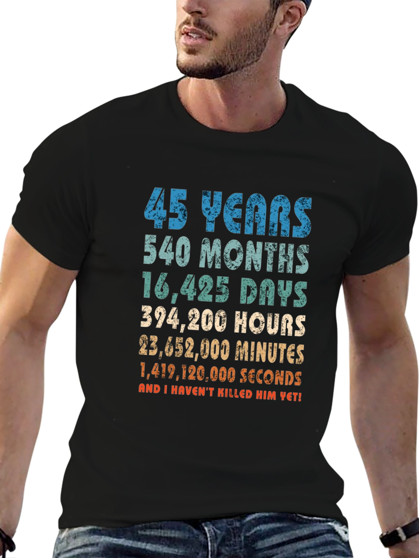 45 Years Anniversary T-Shirt Funny Birthday Gift