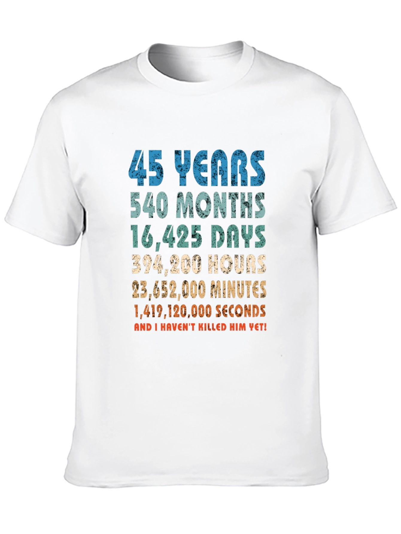 45 Years Anniversary T-Shirt Funny Birthday Gift
