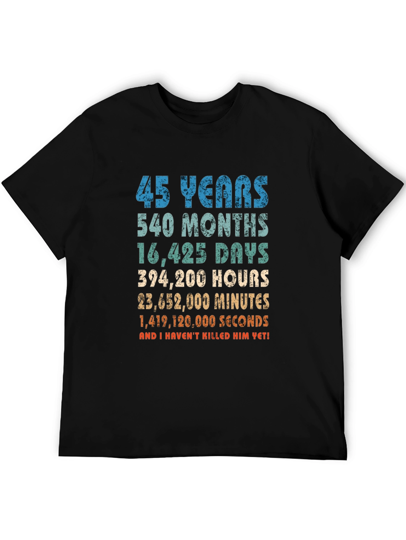 45 Years Anniversary T-Shirt Funny Birthday Gift