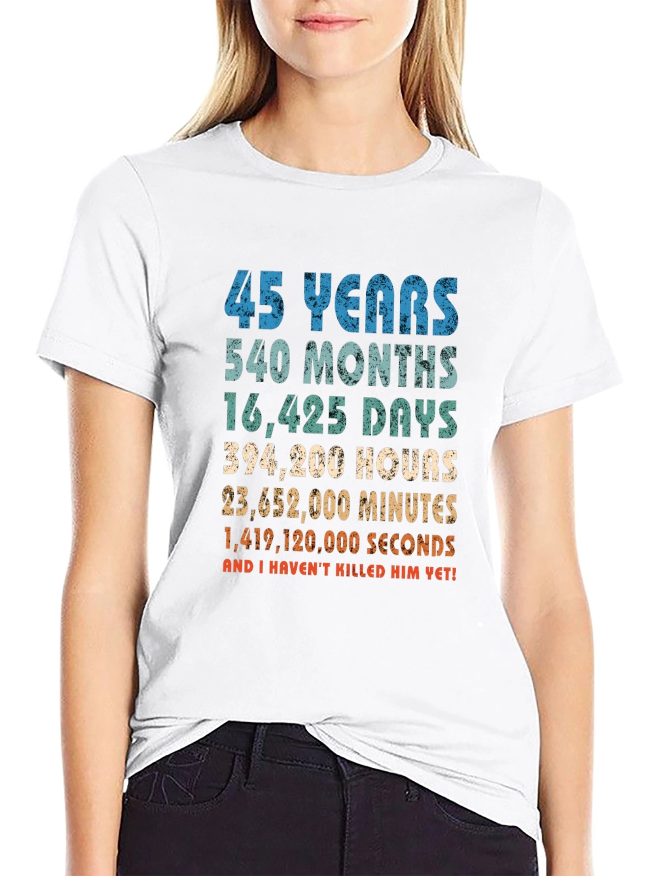 45 Years Anniversary T-Shirt Funny Birthday Gift