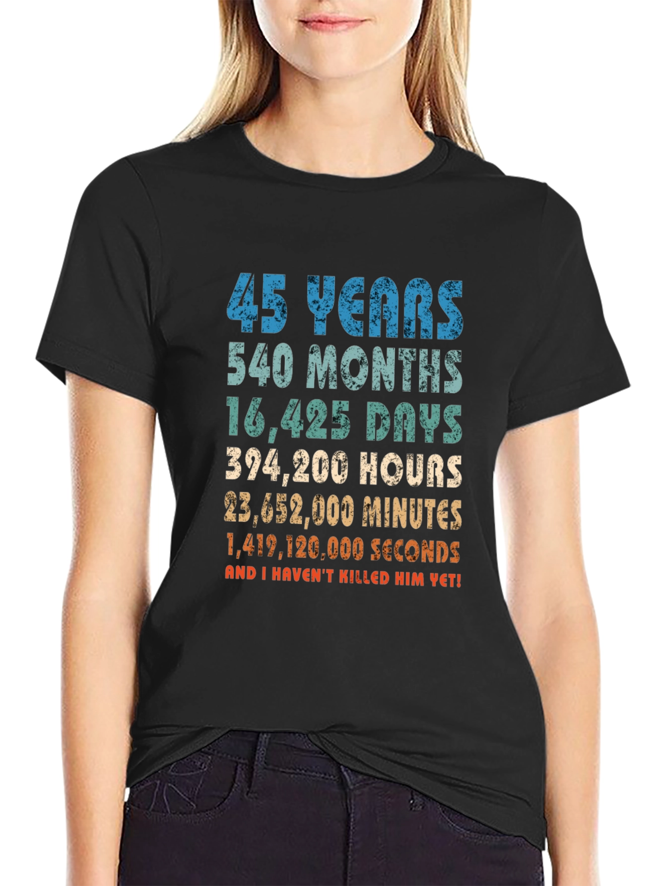 45 Years Anniversary T-Shirt Funny Birthday Gift