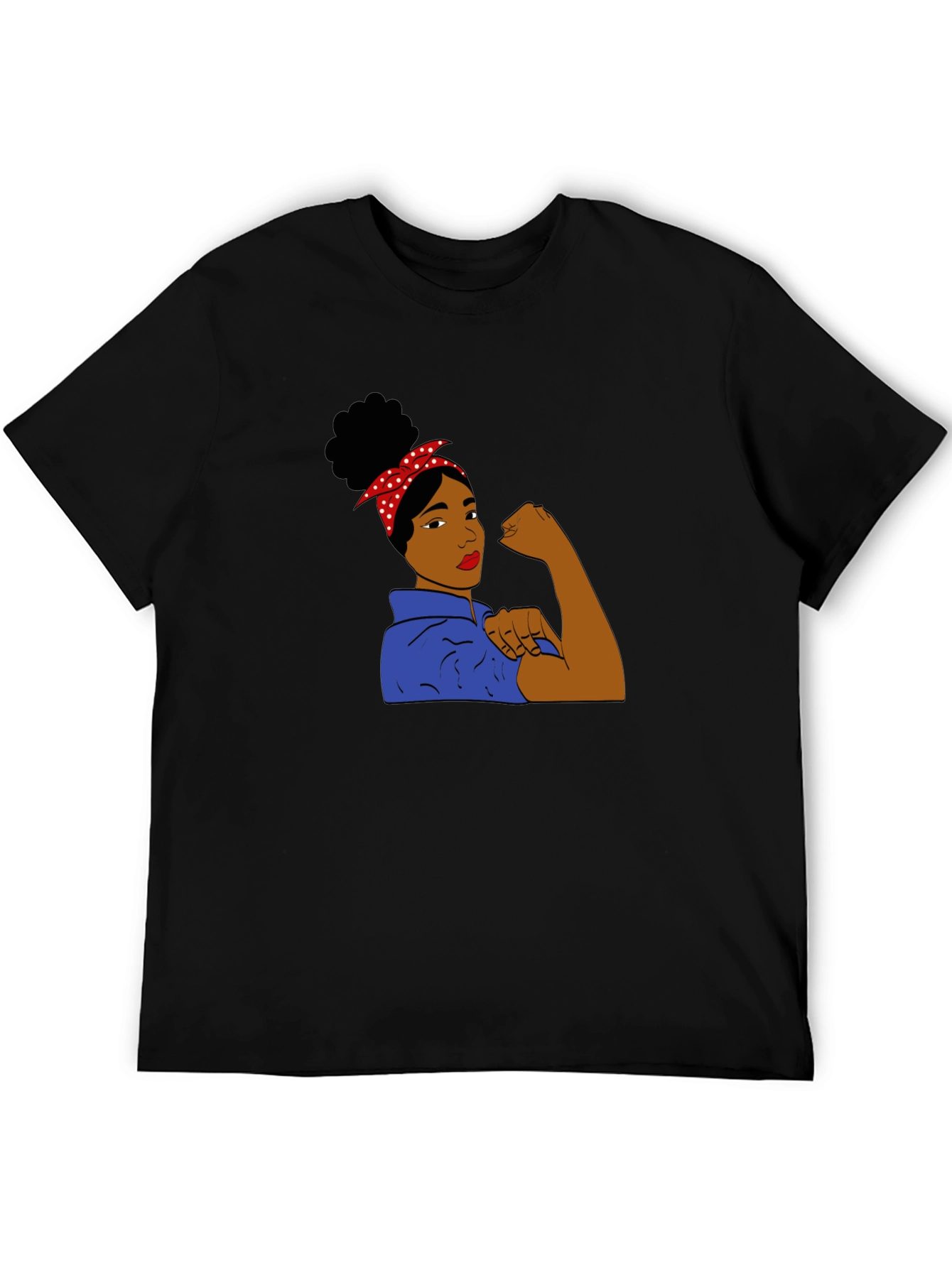 Rosie Riveter Black T-Shirt - We Can Do It!