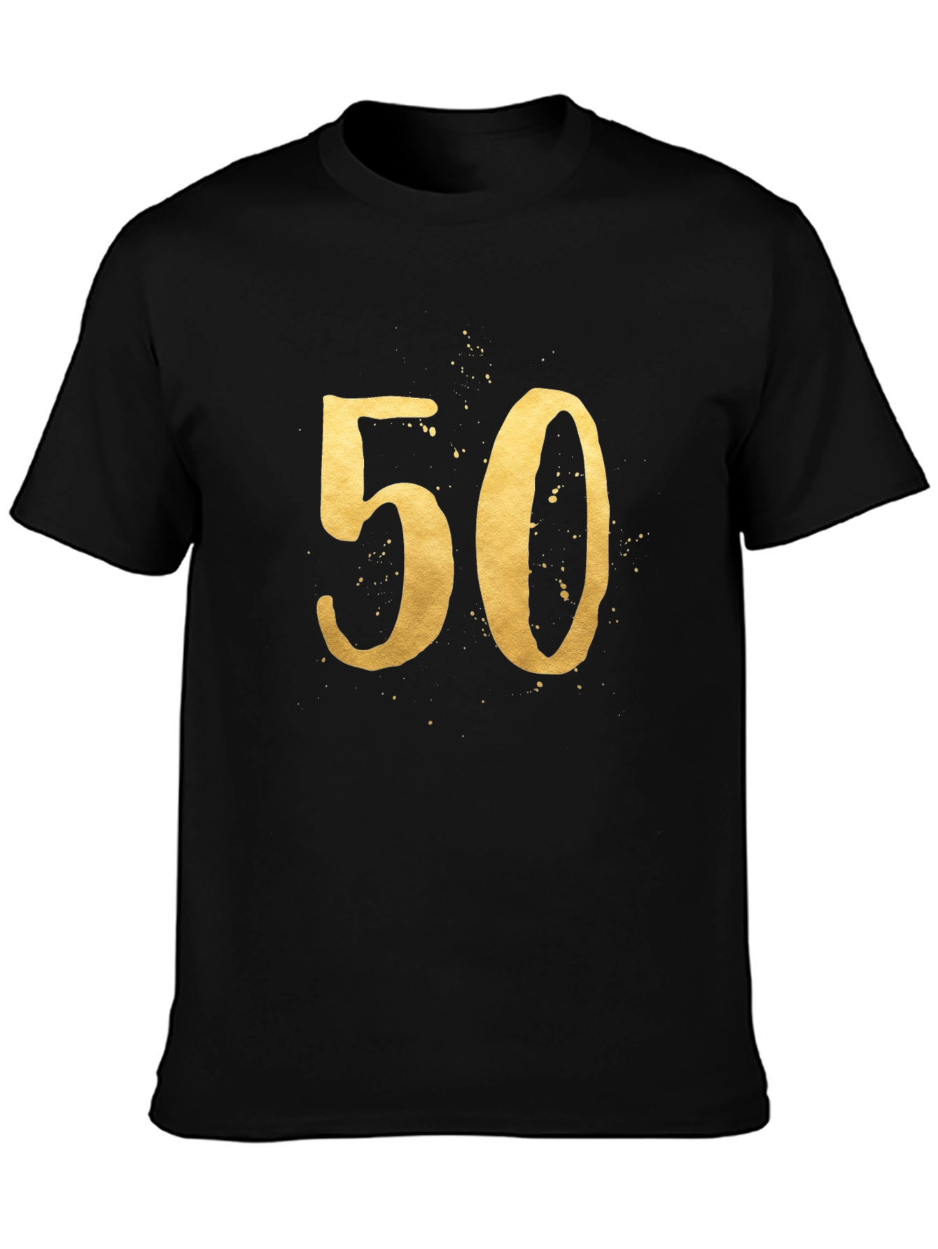 50th Birthday Gold Number Tee