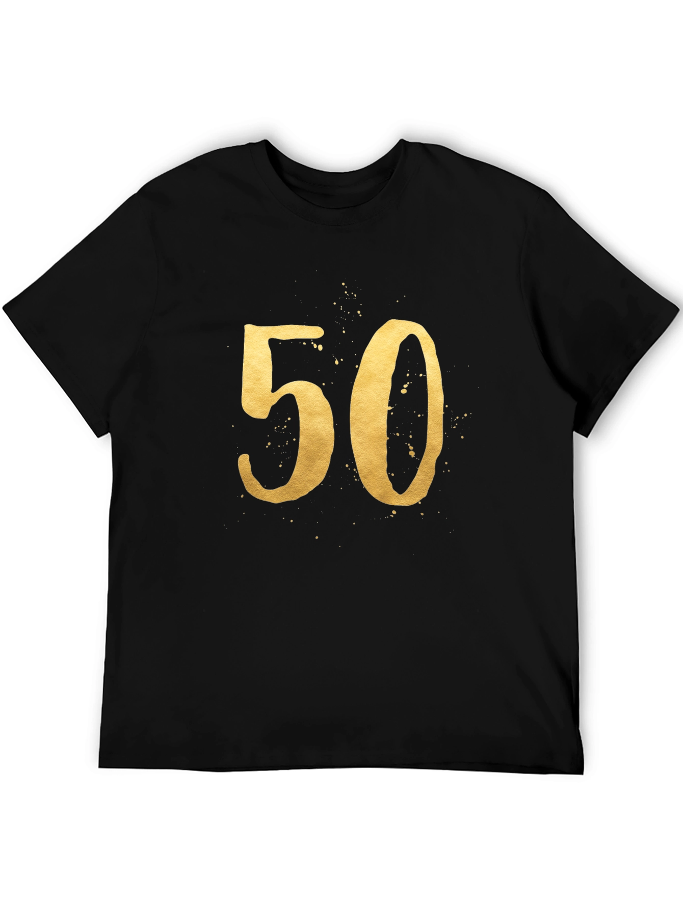 50th Birthday Gold Number Tee