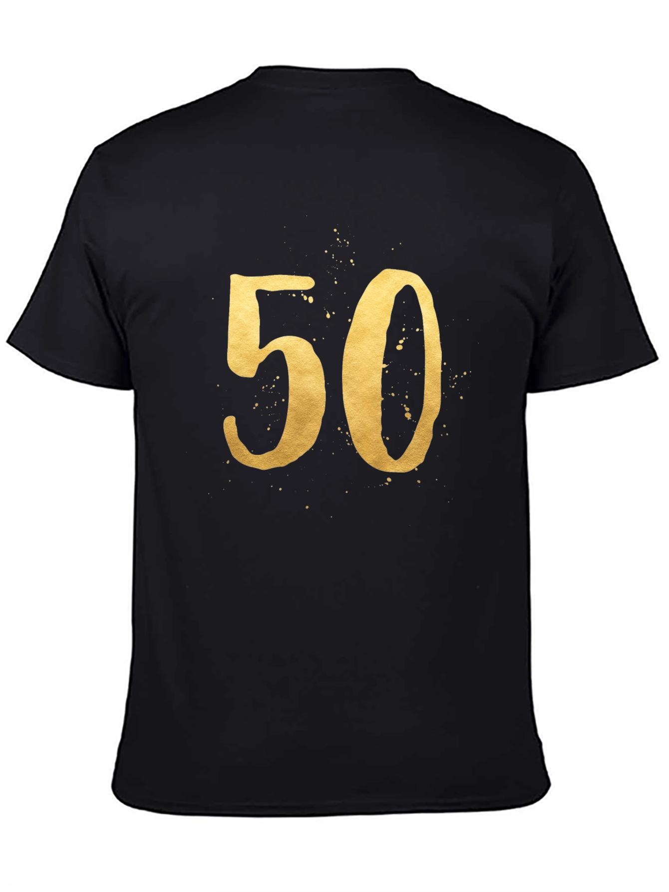 50th Birthday Gold Number Tee