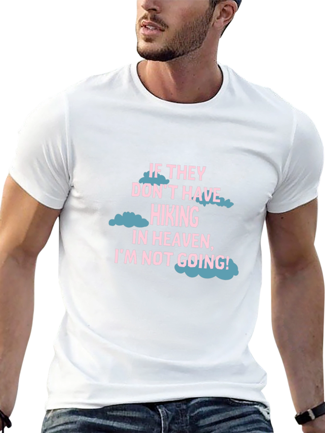 Hiking Heaven T-Shirt - Black Crew Neck Tee