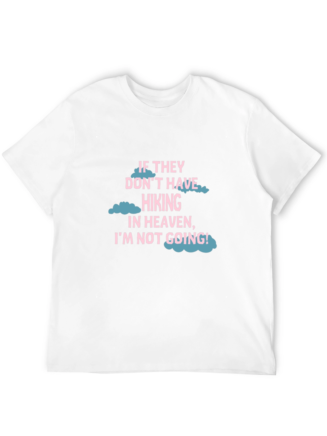 Hiking Heaven T-Shirt - Black Crew Neck Tee