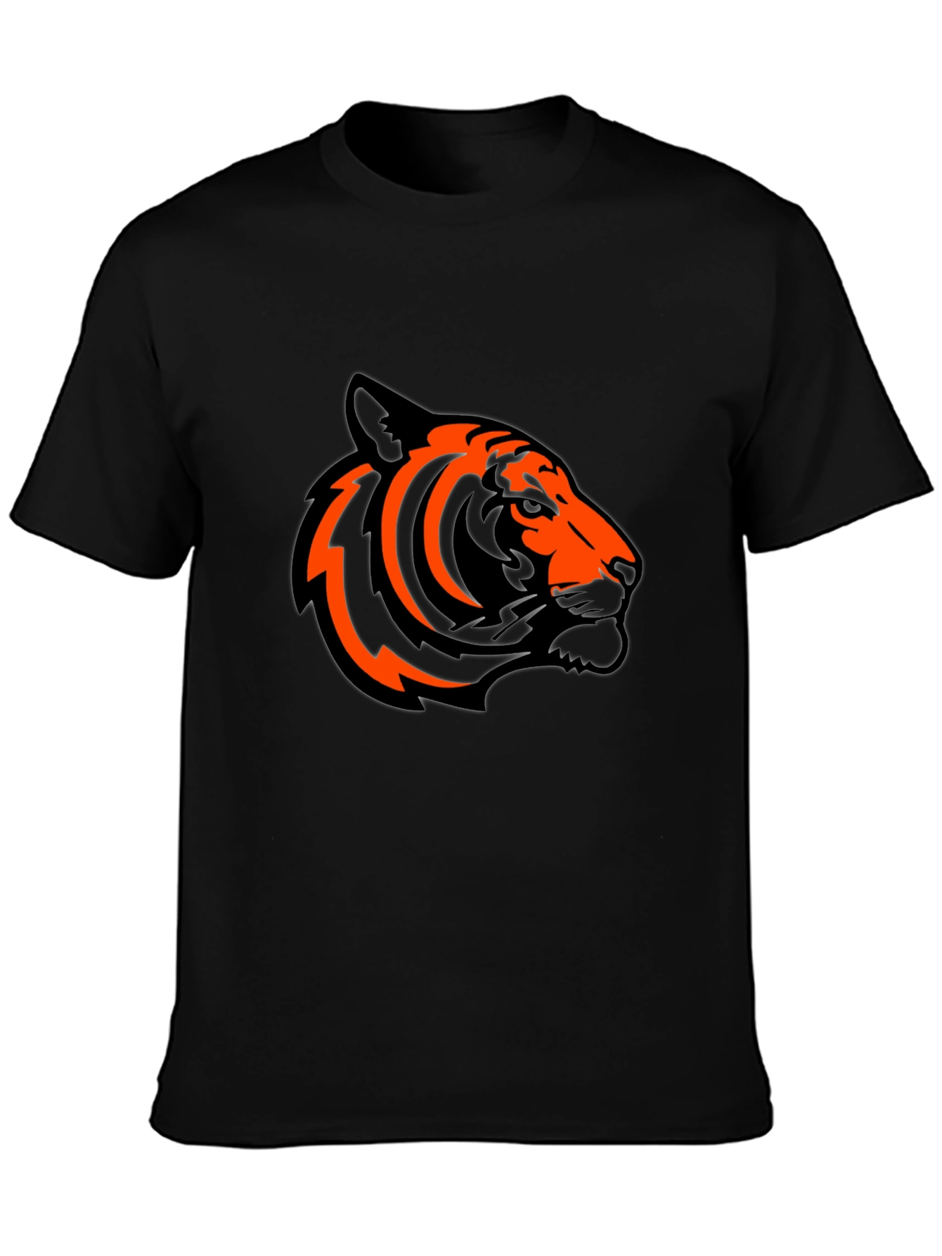 Bold Tiger Graphic Tee - Stylish Black T-Shirt