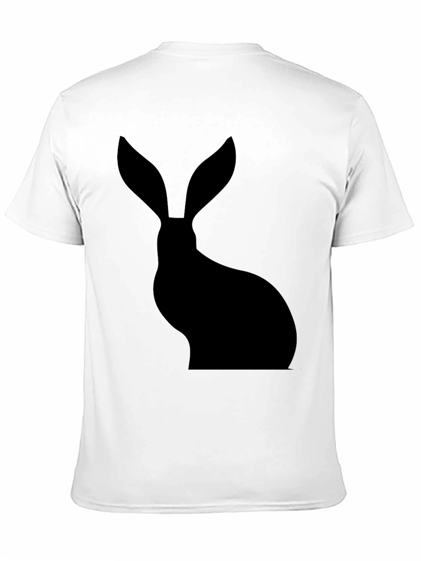 Hare Silhouette Black T-Shirt