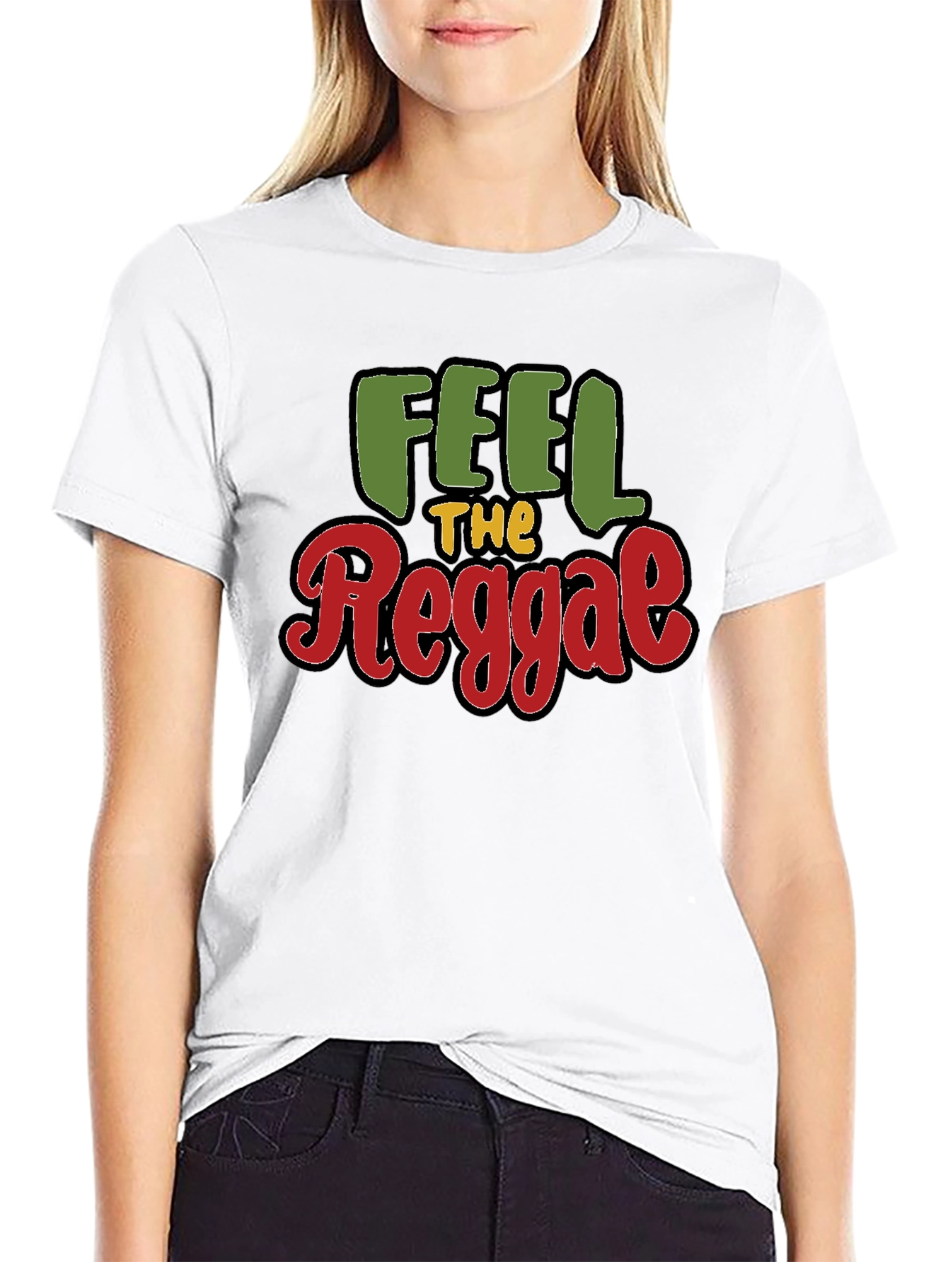 Feel The Reggae Graphic Tee - Black