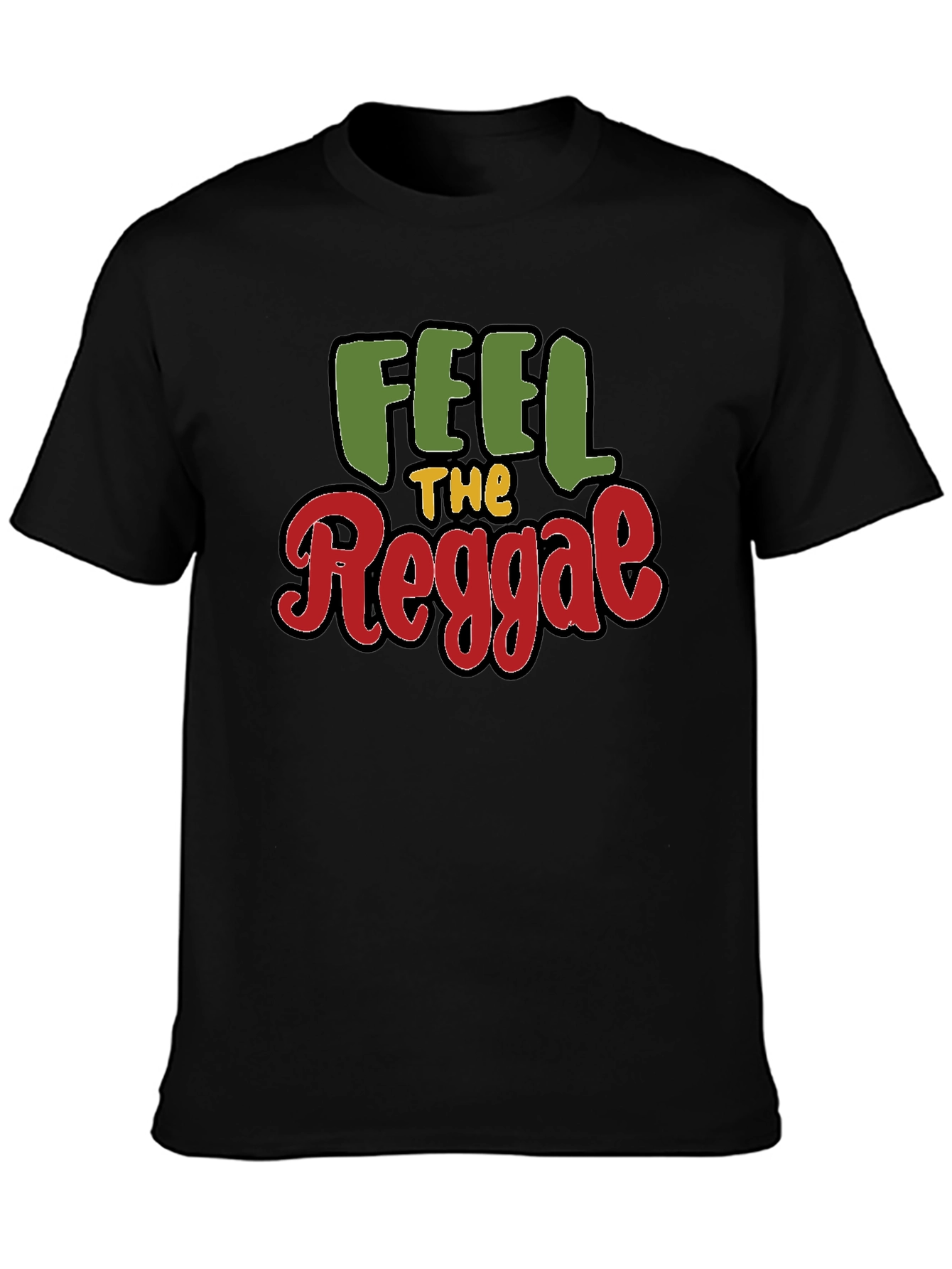 Feel The Reggae Graphic Tee - Black