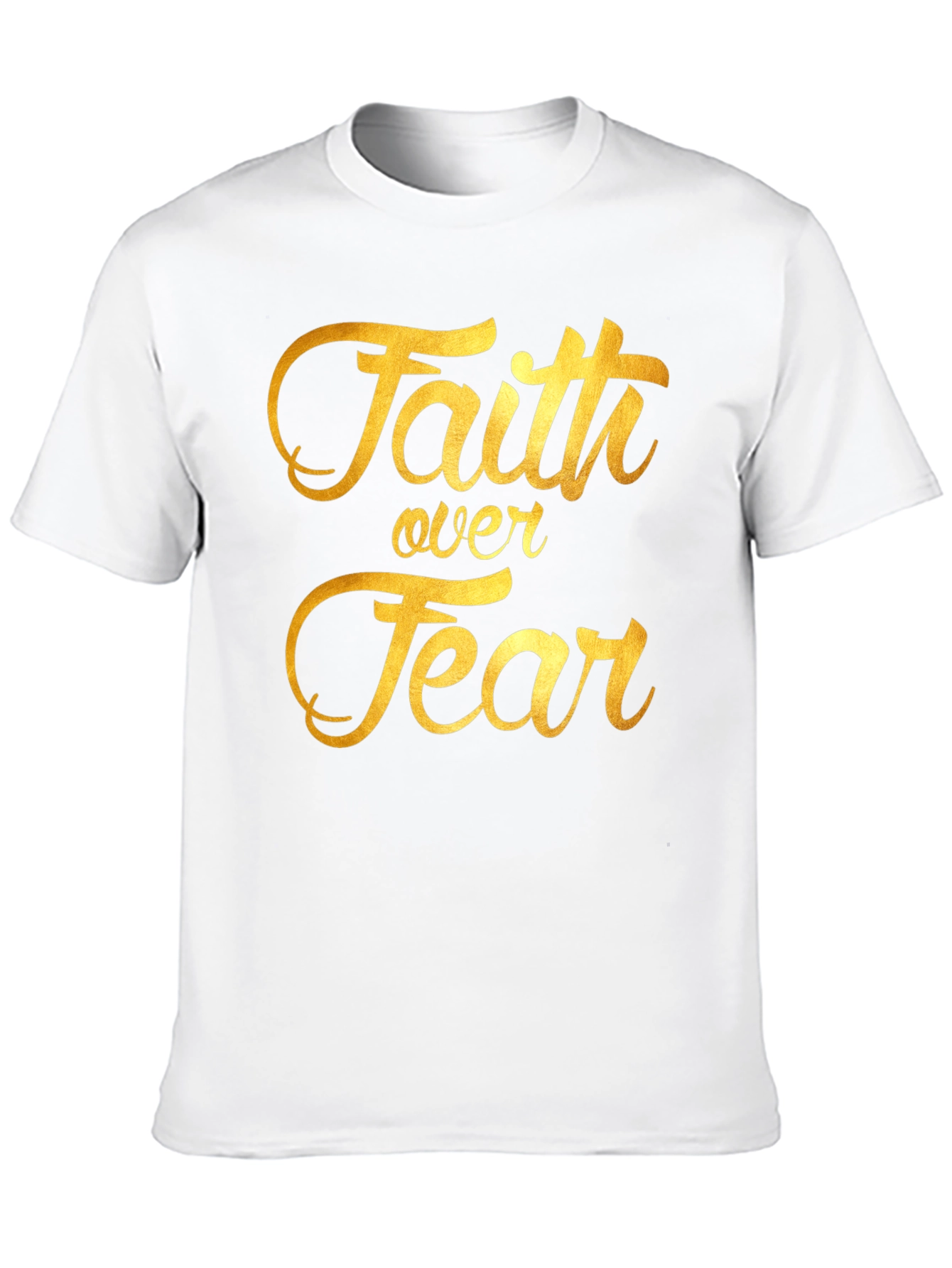 Faith Over Fear Graphic Tee - Inspiring Christian T-Shirt