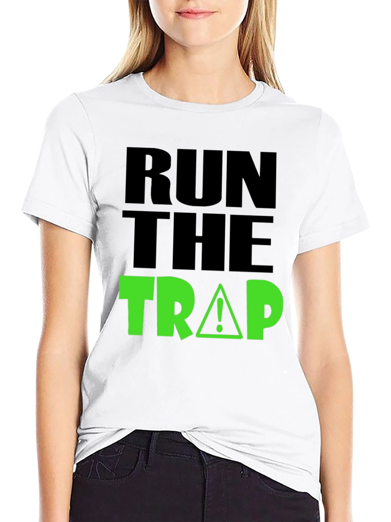 Run the Trap Black Graphic Tee