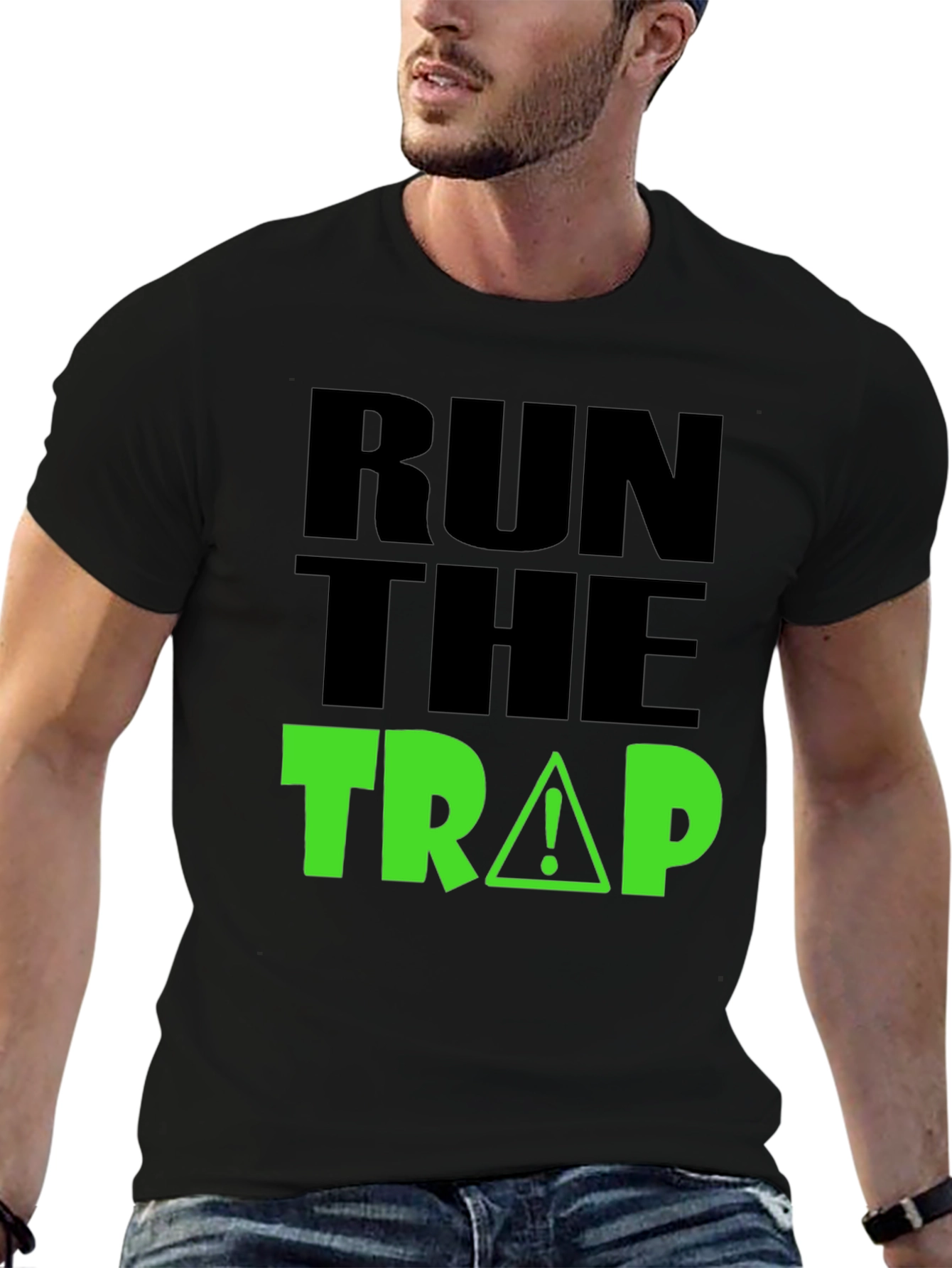Run the Trap Black Graphic Tee