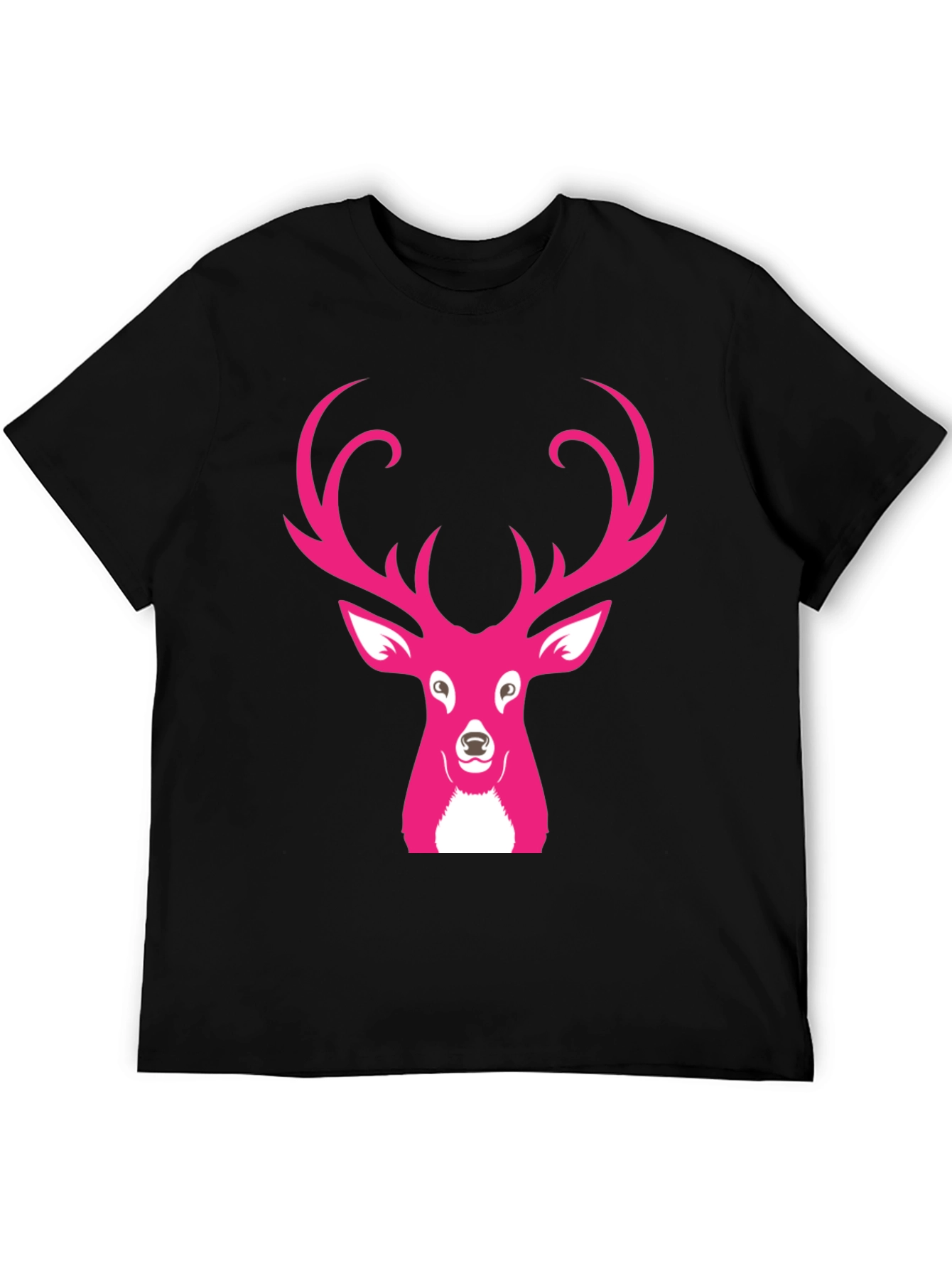 Pink Deer Graphic T-Shirt