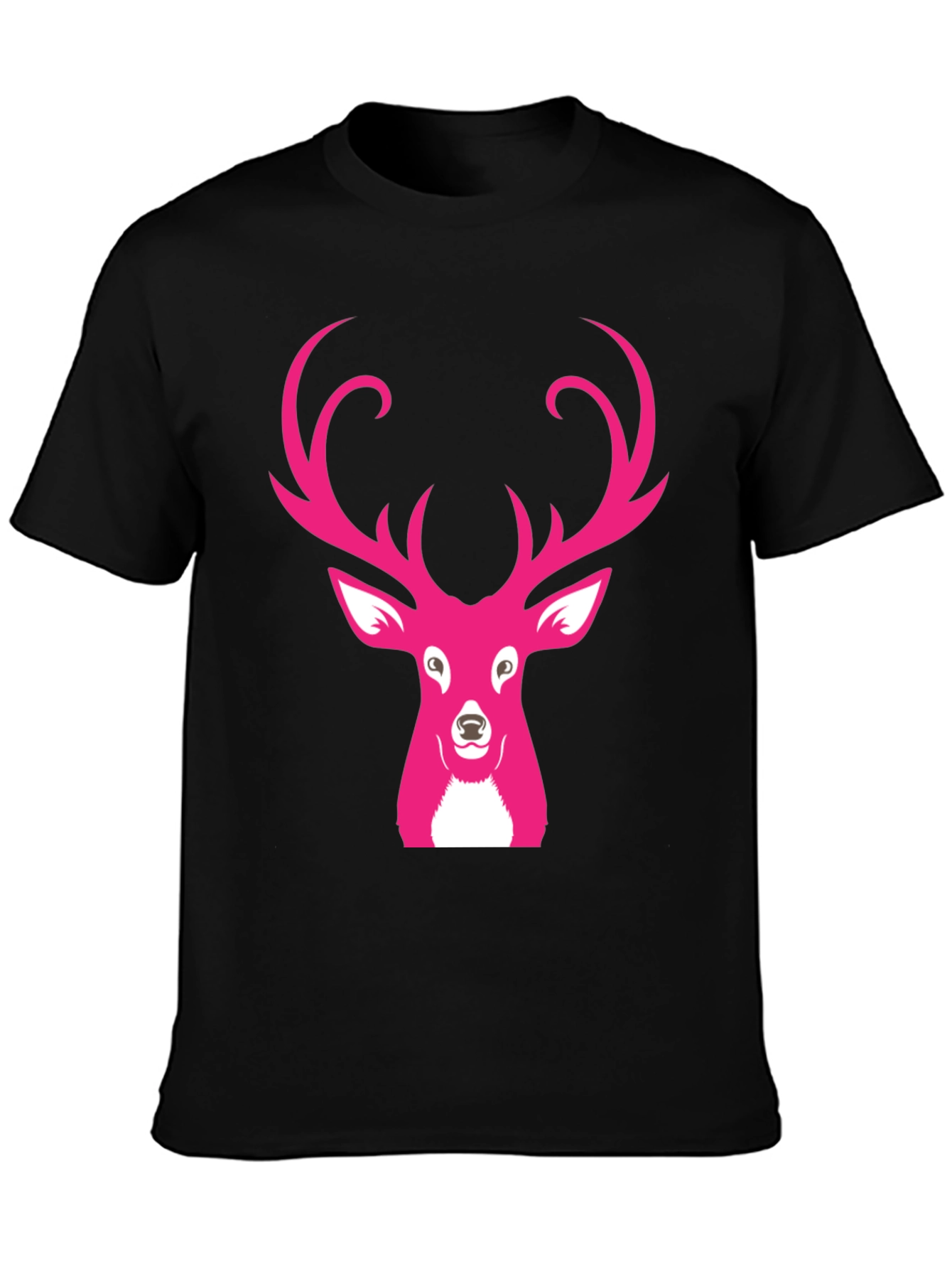 Pink Deer Graphic T-Shirt