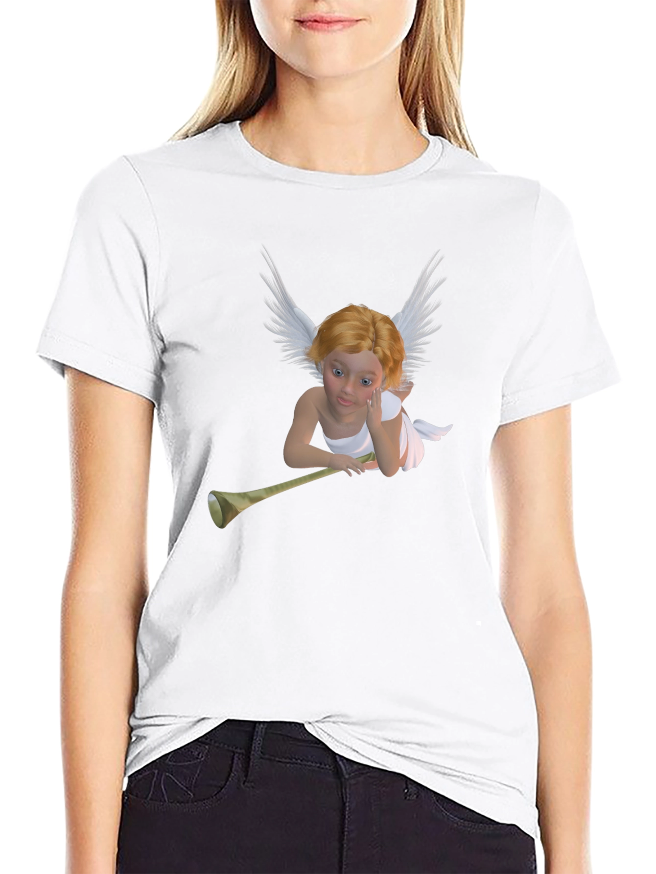 Angel Trumpet Black T-Shirt