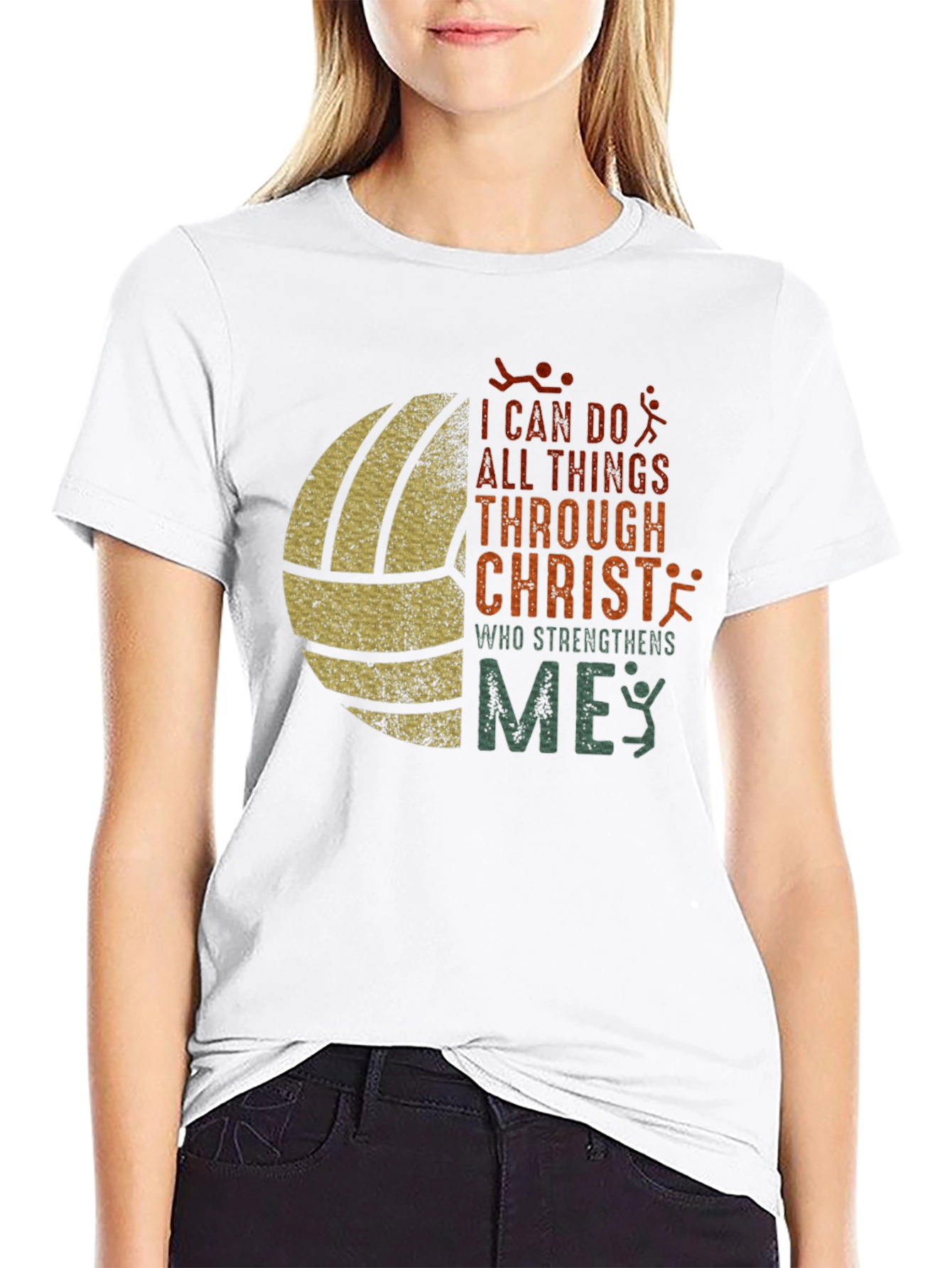 Volleyball Christian T-Shirt: I Can Do All Things