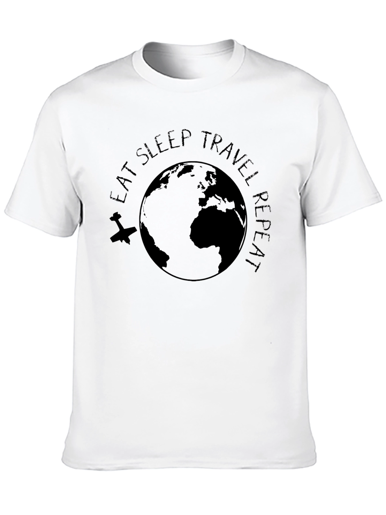 Eat Sleep Travel Repeat Graphic Tee